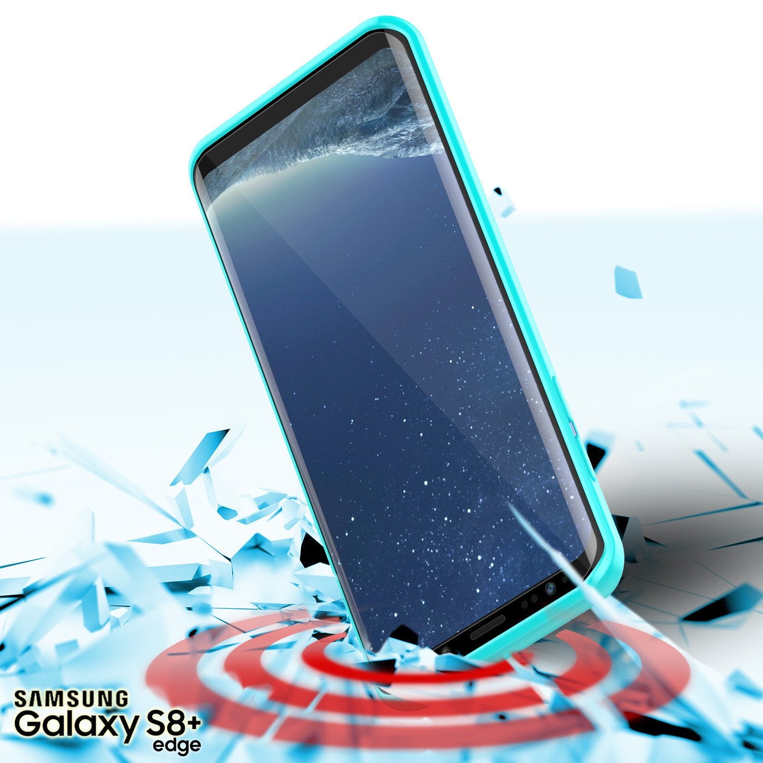 Capa S8 Plus Punkcase® LUCID 2.0 da série Teal com Protetor de Tela PUNK SHIELD | Ultra Fit