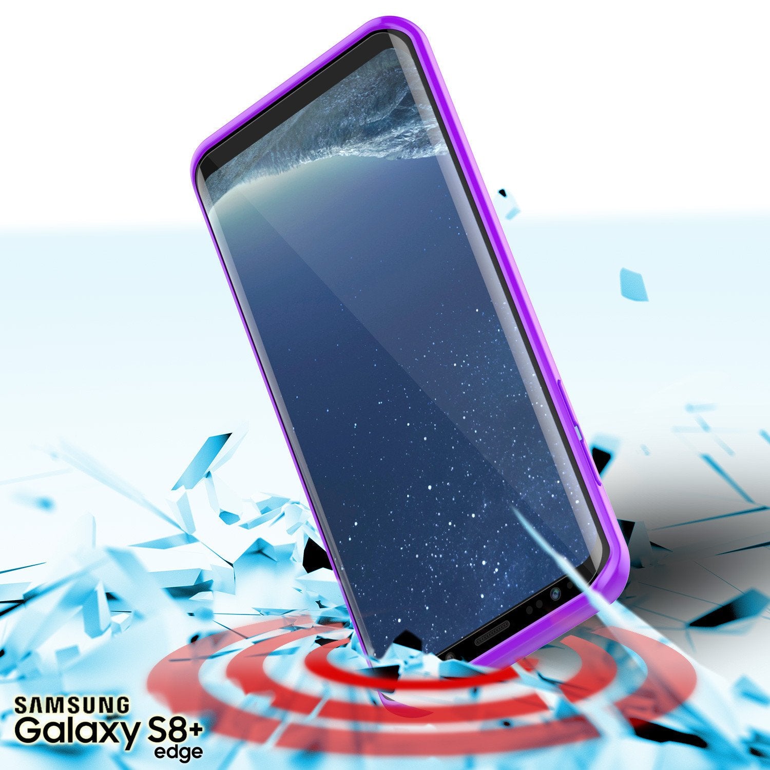 Capa S8 Plus Punkcase® LUCID 2.0 Série Roxa com Protetor de Tela PUNK SHIELD | Ultra Ajuste
