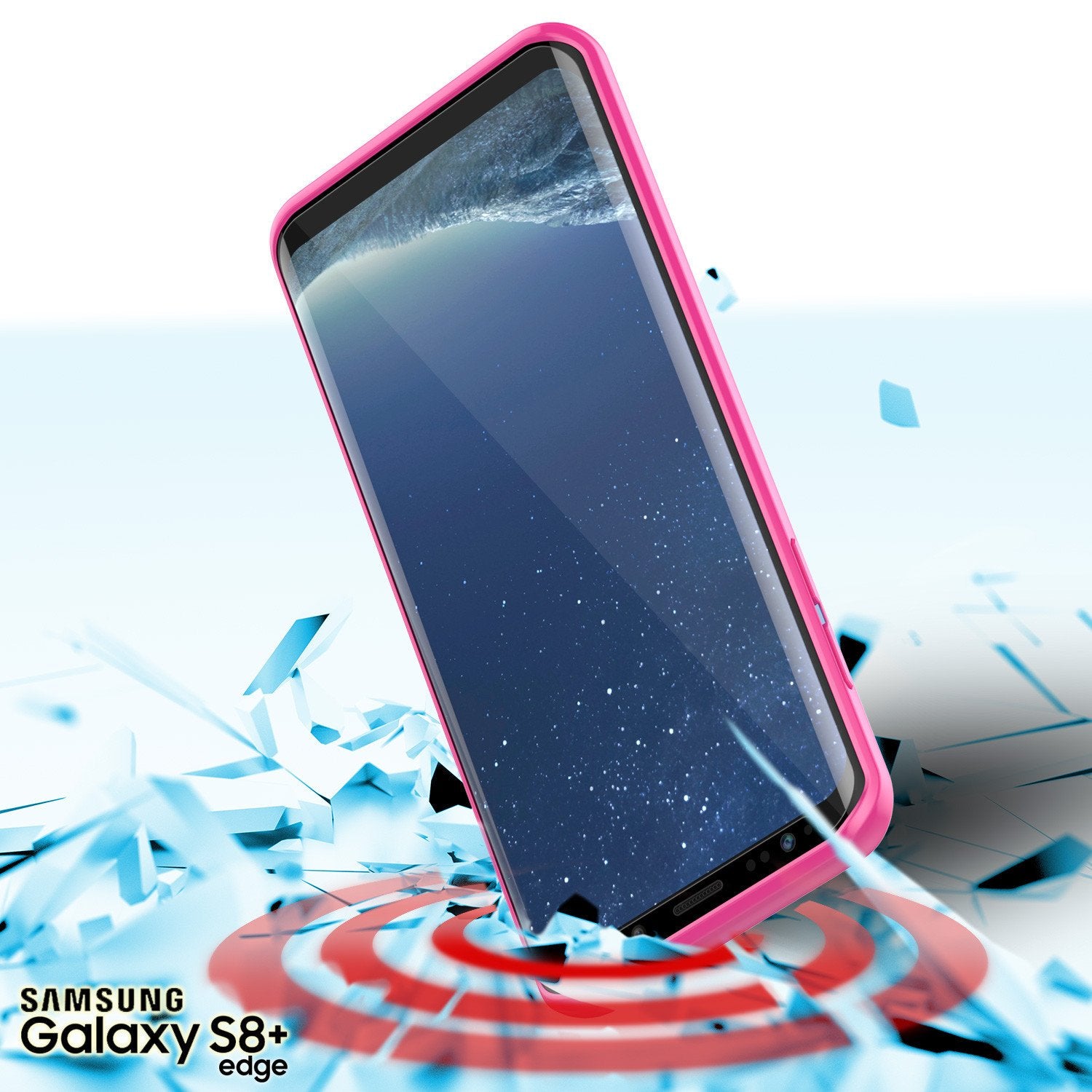 Capa S8 Plus Punkcase® LUCID 2.0 Série Rosa c/ Protetor de Tela PUNK SHIELD | Ultra Fit