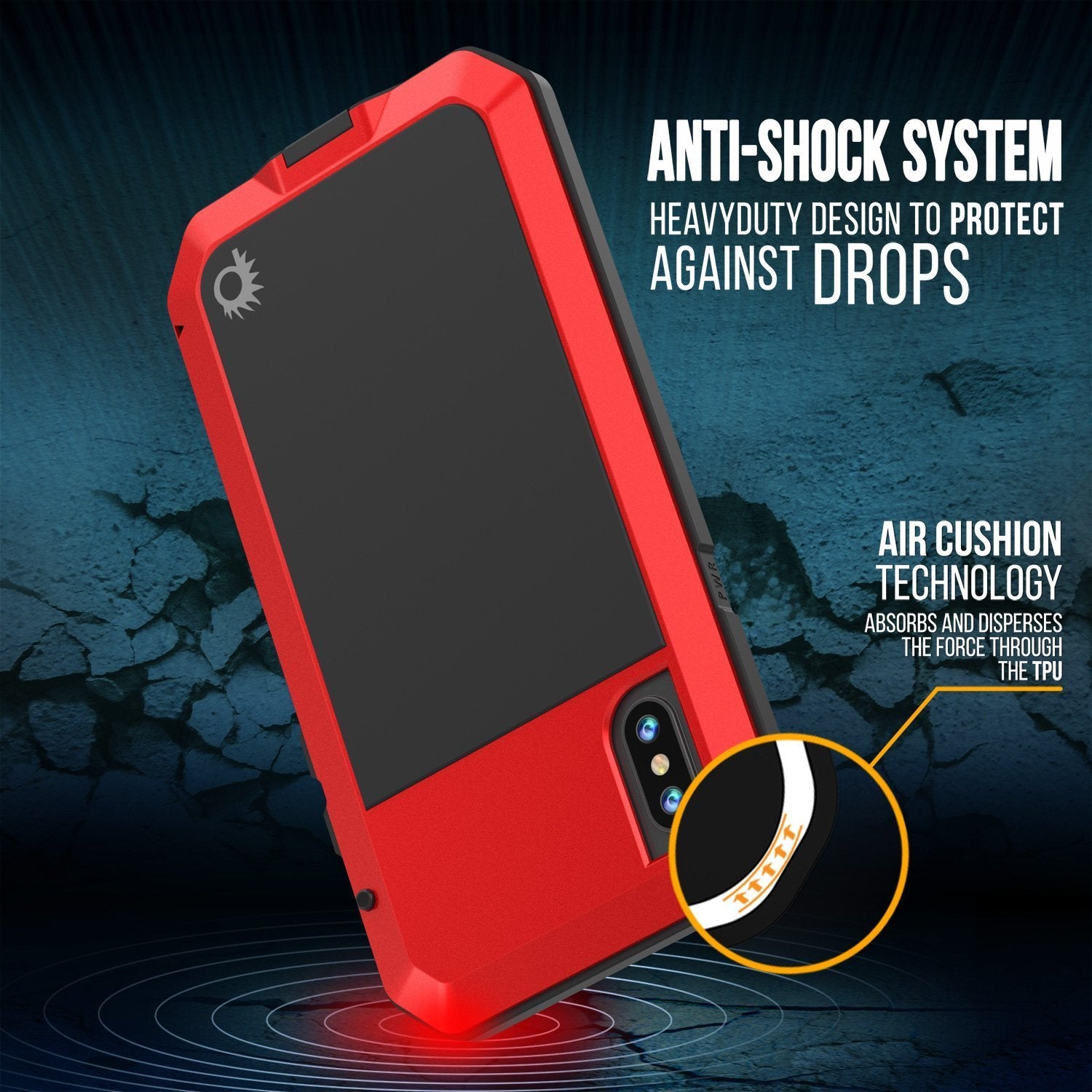 Capinha PUNKCASE iPhone XR METALLICA [Vermelho]