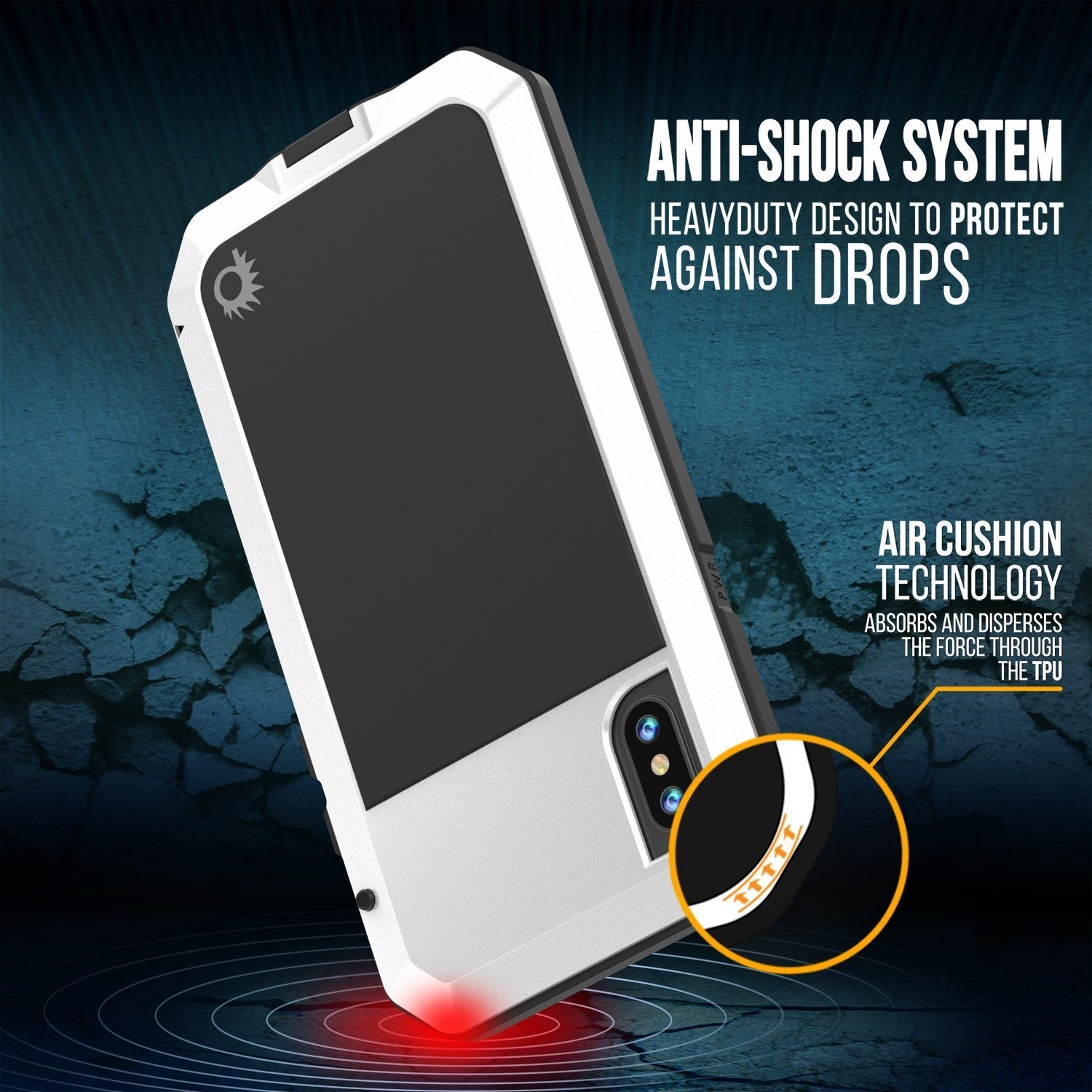Capinha PUNKCASE iPhone XR METALLICA [Branco]