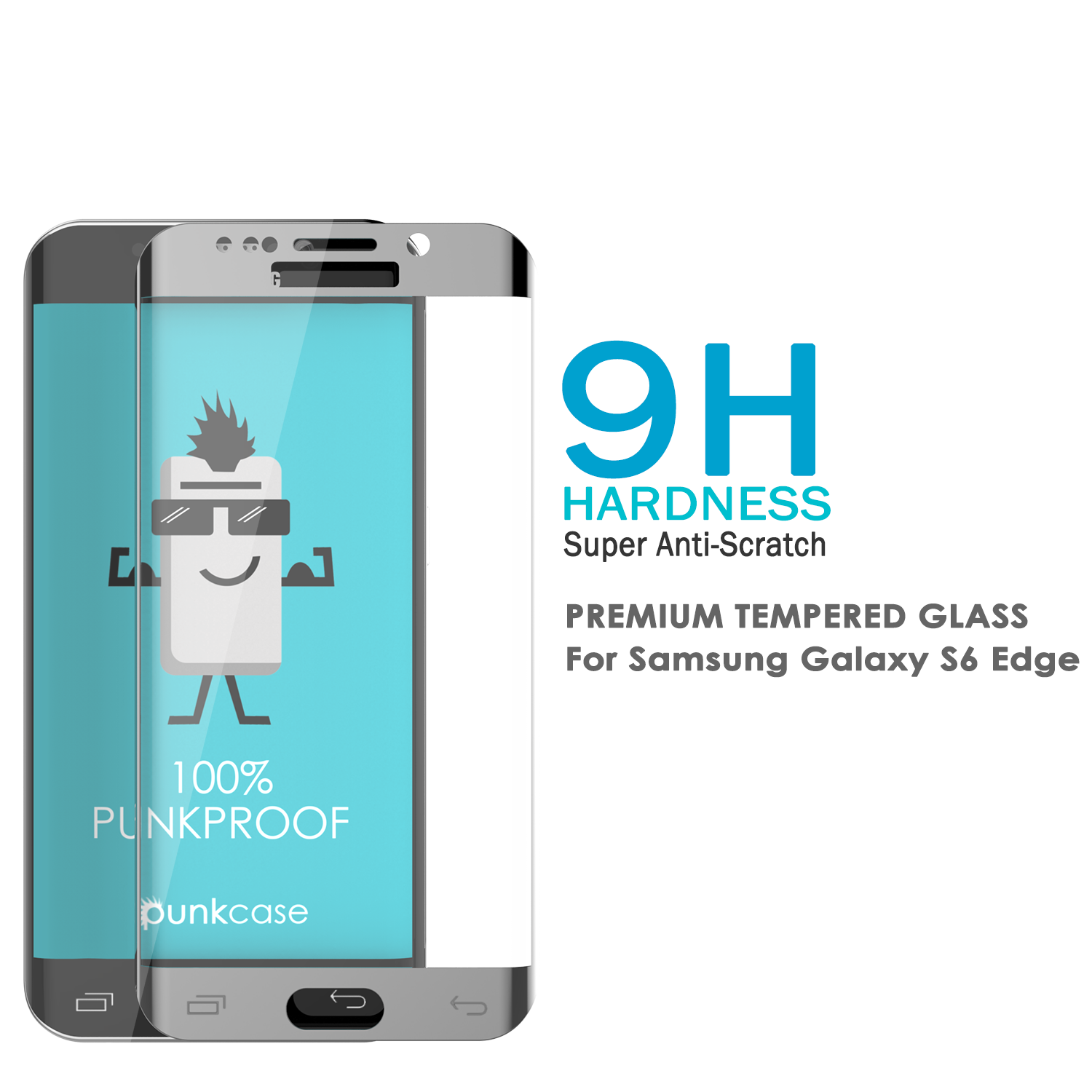 Protetor de Tela Prateado Galaxy Note 7, Punkcase Glass SHIELD Vidro Temperado com 0,33 mm de espessura e 9H