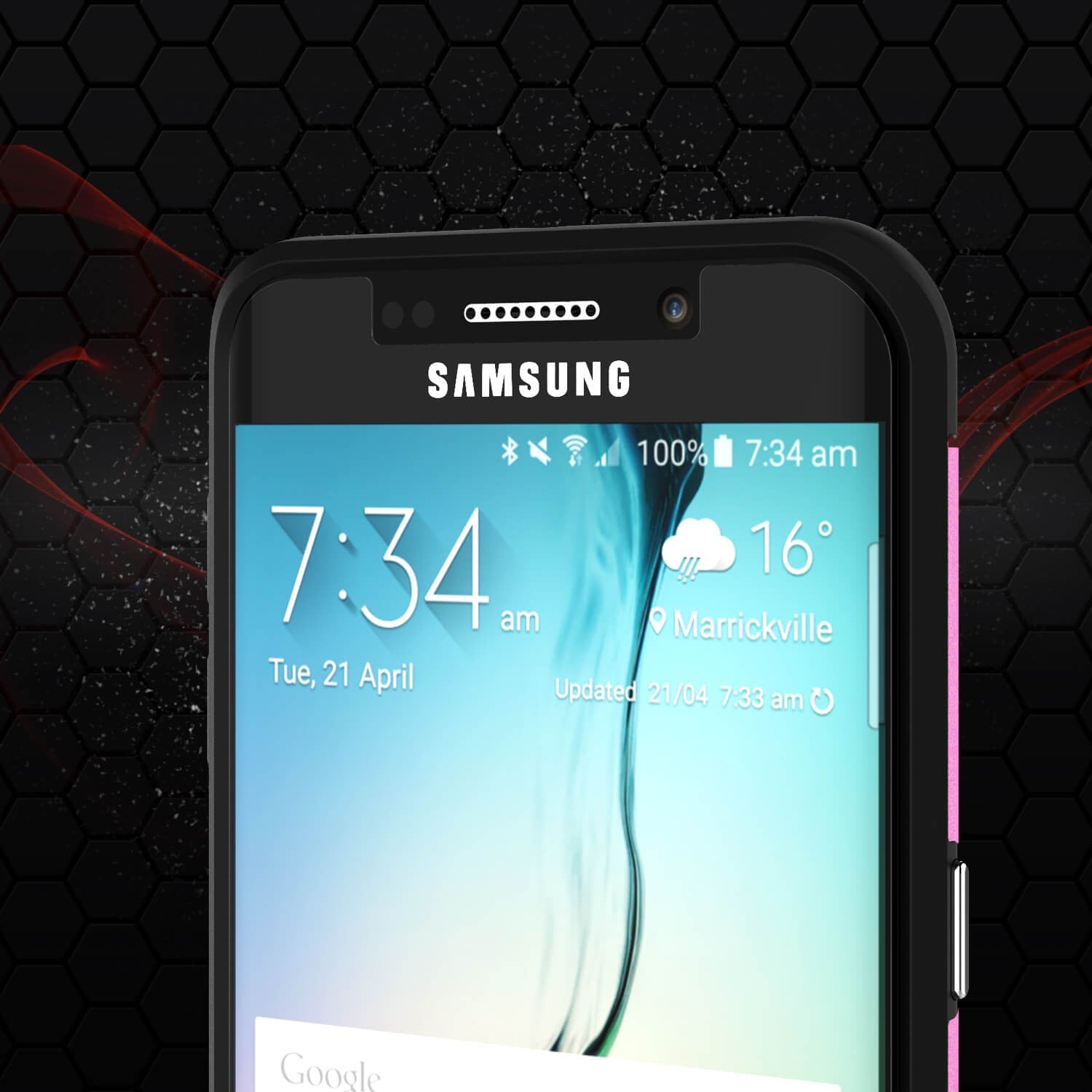 Galaxy s6 EDGE Case PunkCase Galactic Pink Series Slim Armor Soft Cover w/ Screen Protector (Color in image: rose gold)