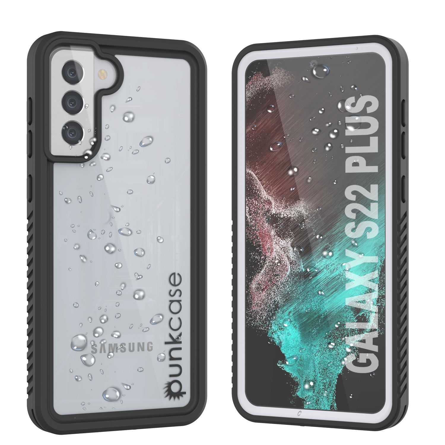Galaxy S22+ Plus à Prova d'Água/ Choques/ Neve/ Poeira [Série Extrema] Capa Fina Punkcase [Branco]