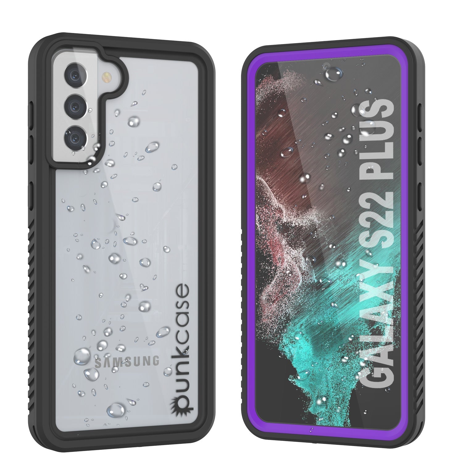 Galaxy S22+ Plus À Prova d'Água / Antichoque [Série Extrema] Estojo Protetor de Tela Fina [Roxo]