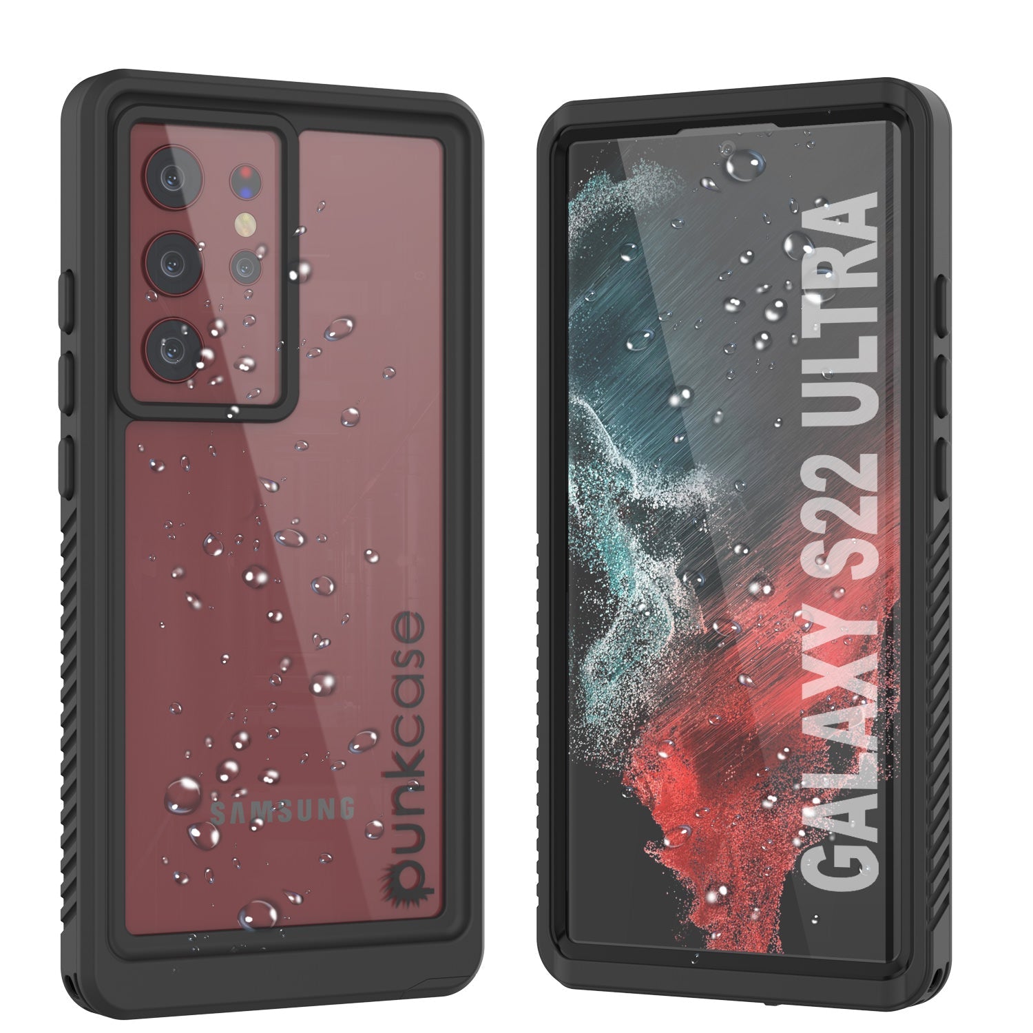 Galaxy S22 Ultra à Prova d'Água / À Prova de Choque [Série Extrema] Com Protetor de Tela Capa [Preto]