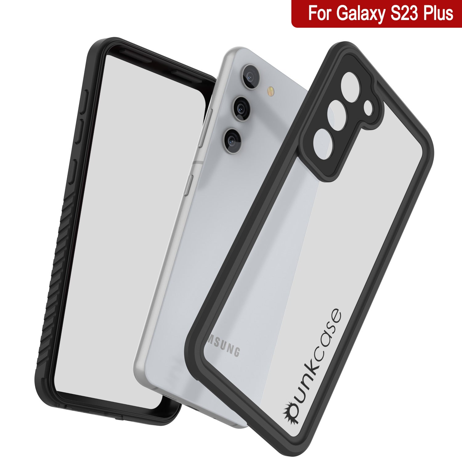 Galaxy S23+ Plus À Prova d'Água / À Prova de Choque [Série Extrema] Com Protetor de Tela Case [Preto]
