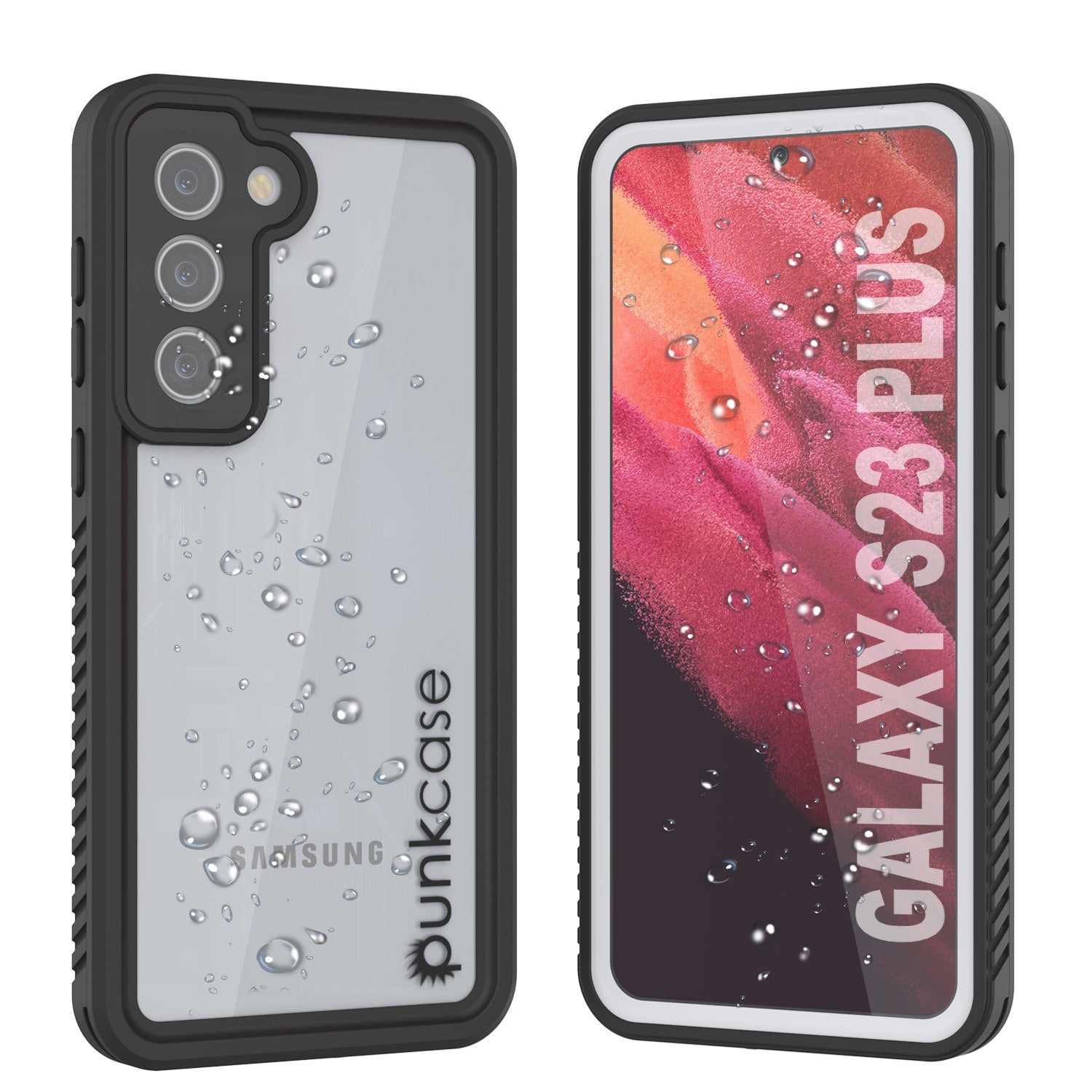 Galaxy S23+ Plus à prova de água/choque/neve/sujeira [Série Extrema] Capa Fina Punkcase [Branco]