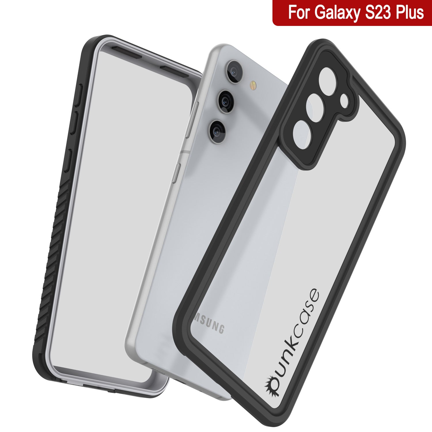 Galaxy S23+ Plus à prova de água/choque/neve/sujeira [Série Extrema] Capa Fina Punkcase [Branco]