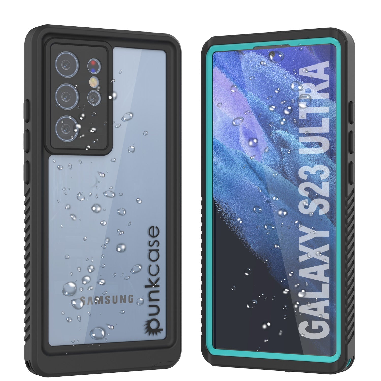 Capa protetora para tela do Galaxy S23 Ultra à prova d'água/choque/neve [Série Extrema] [Teal]