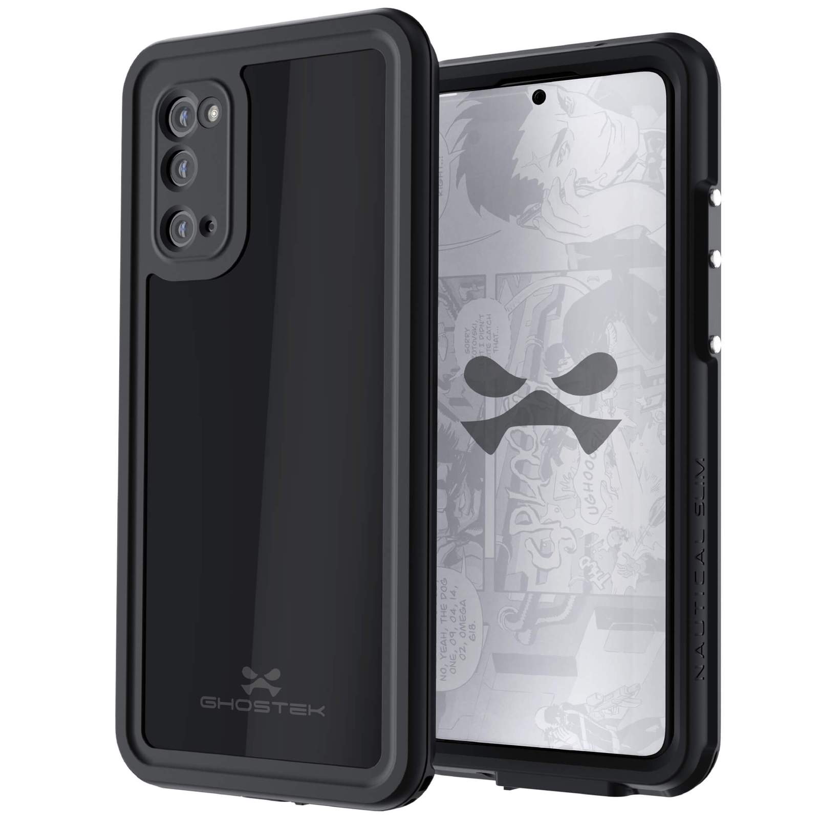 Capa resistente à água para Galaxy S20 | Série Náutica [Preto]