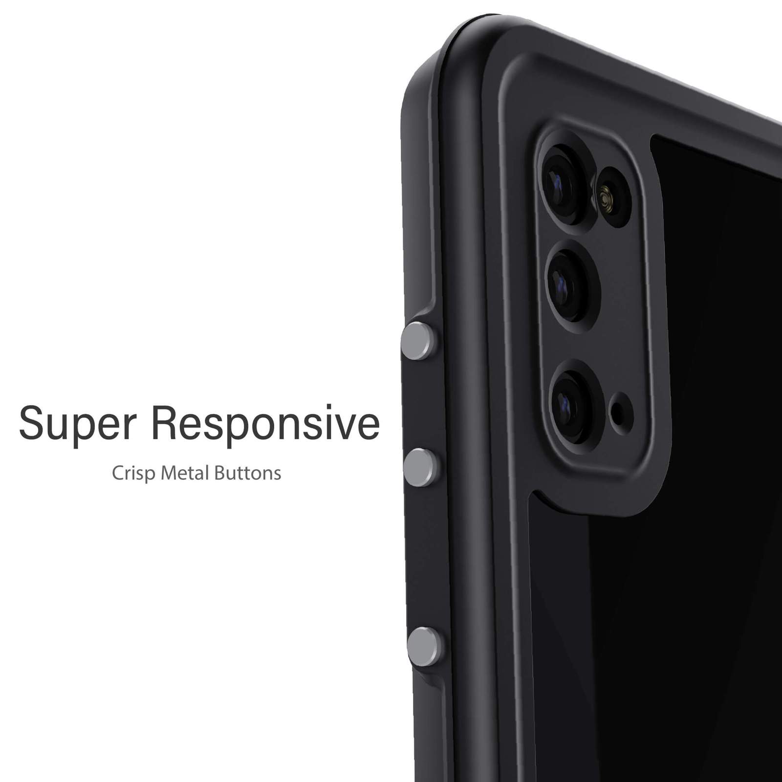 Capa resistente à água para Galaxy S20 | Série Náutica [Preto]