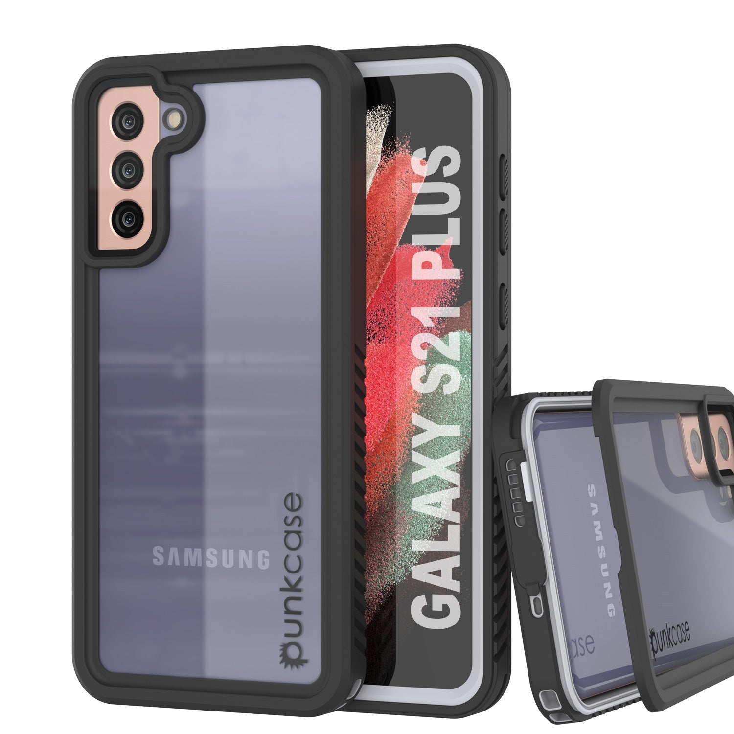 Galaxy S21+ Plus à prova de água/choque/neve/poeira [Série Extrema] Capa Fina Punkcase [Branco]