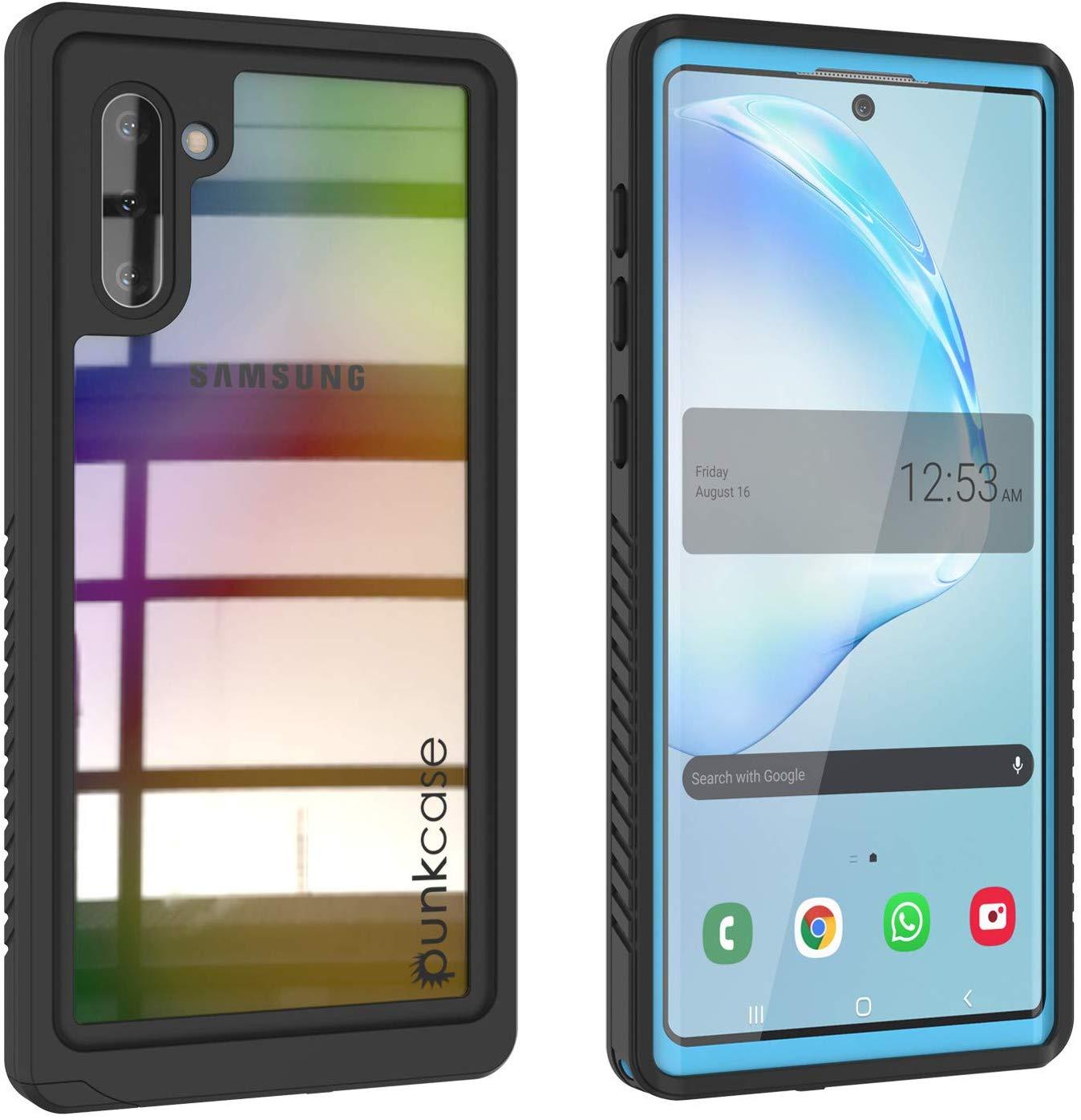 Capa Galaxy Note 10, Punkcase [Série Extrema] Capa de Armadura com Protetor de Tela Integrado [Azul Claro]