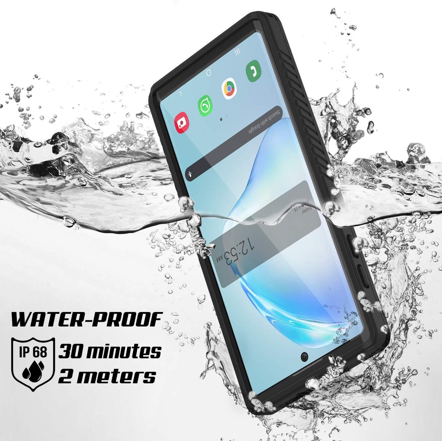 Capa Galaxy Note 10, Punkcase [Série Extrema] Capa de Armadura com Protetor de Tela Embutido [Preto]