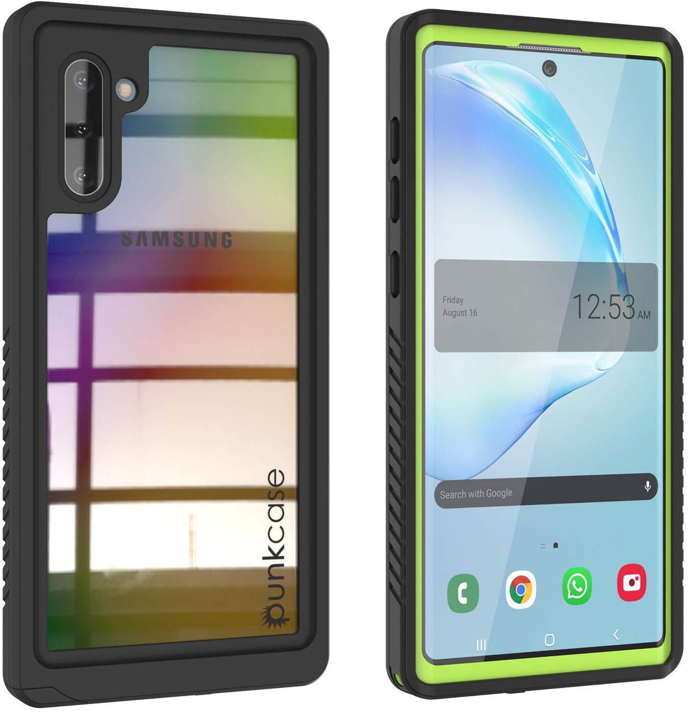 Capa Galaxy Note 10, Punkcase [Série Extrema] Capa de Armadura com Protetor de Tela Integrado [Verde Claro]