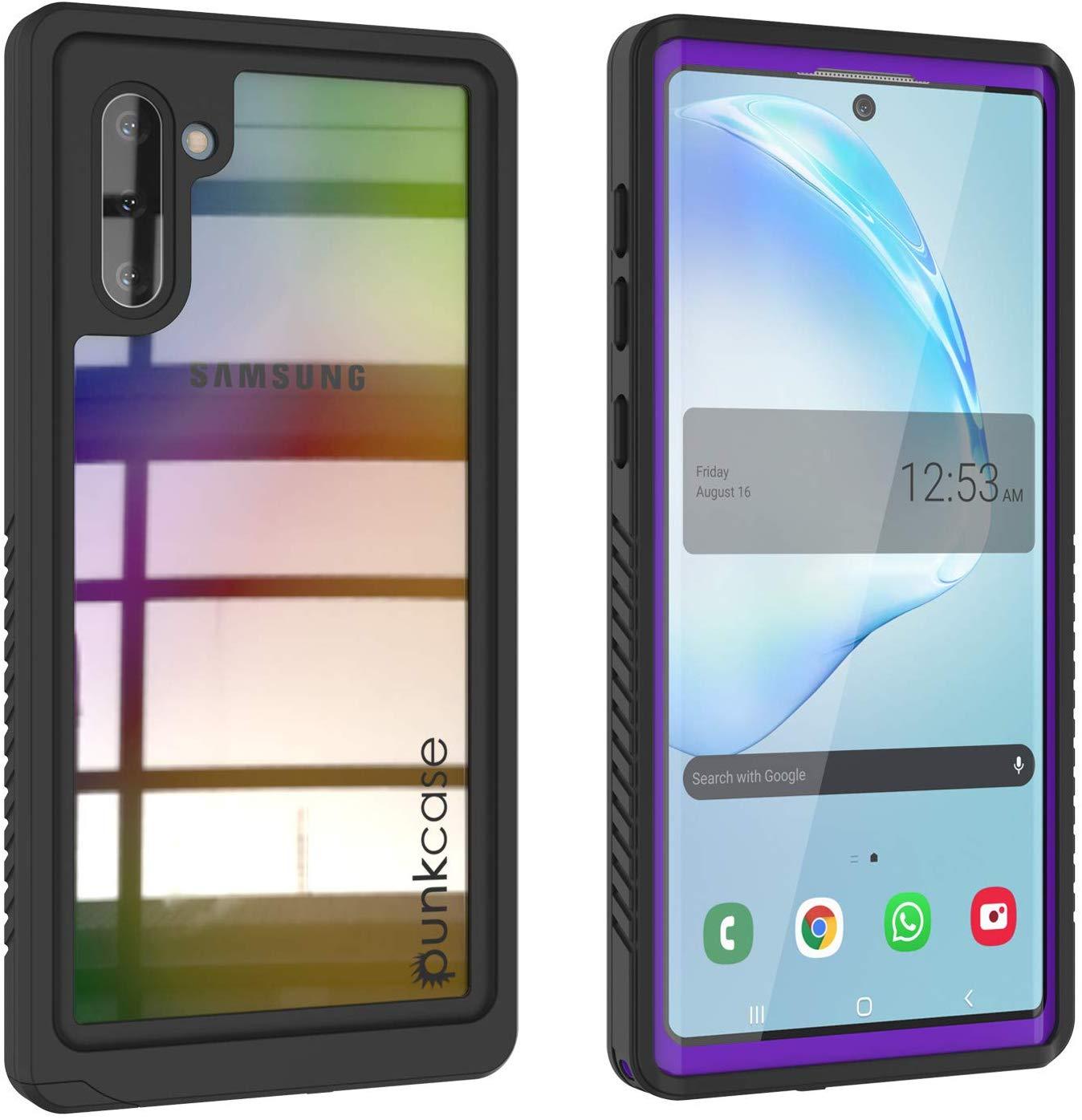 Capa Galaxy Note 10, Punkcase [Série Extrema] Capa de Armadura com Protetor de Tela Integrado [Purple]