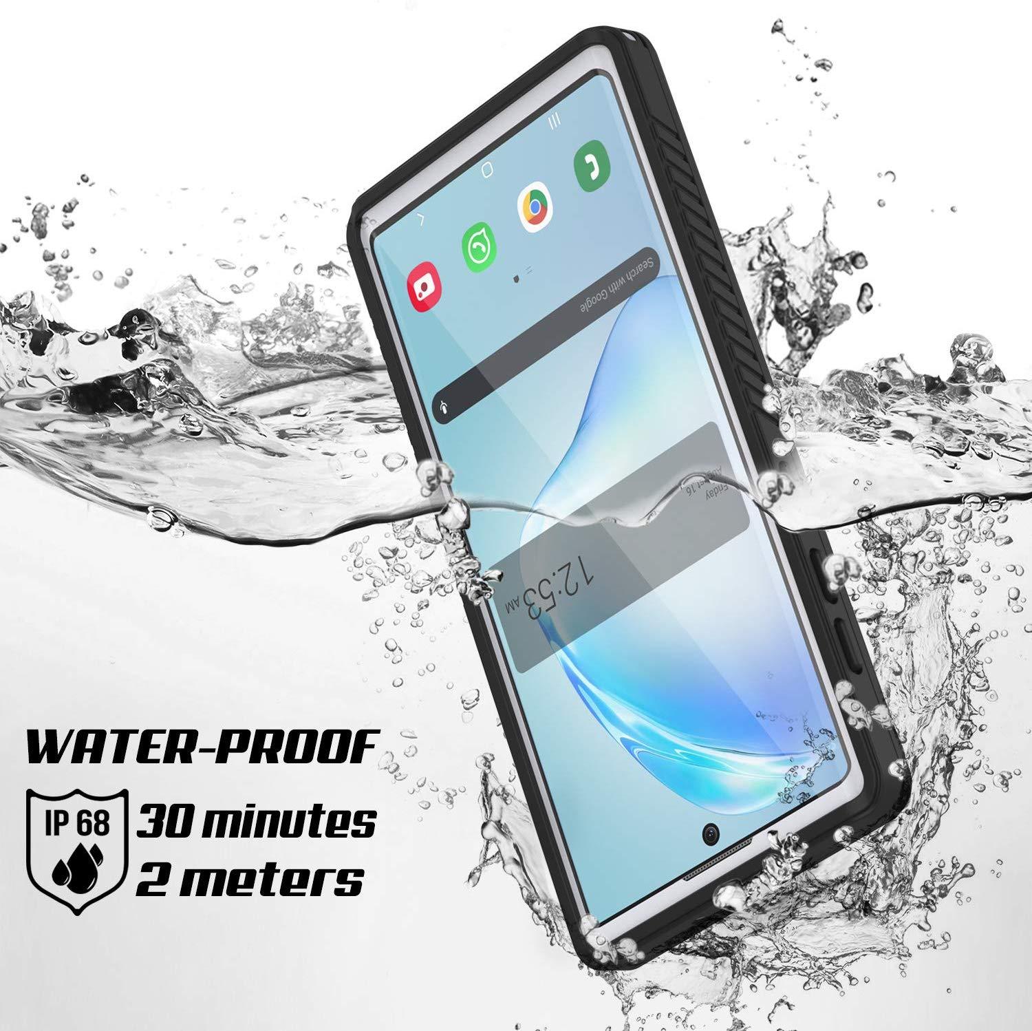 Capa Galaxy Note 10, Punkcase [Série Extrema] Capa de Armadura com Protetor de Tela Integrado [Branco]