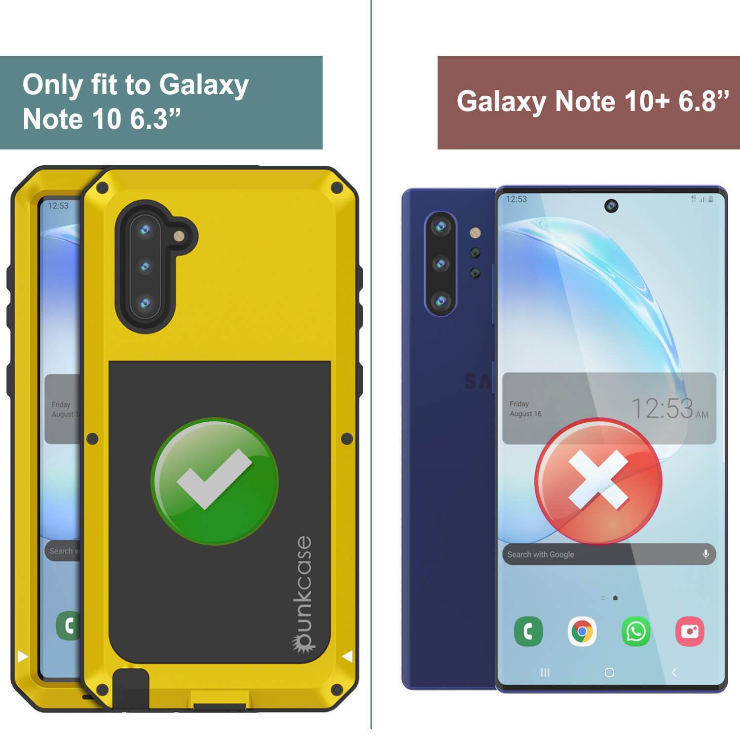 Capa Galaxy Note 10, Capa PUNKcase Metálica Neon à Prova de Choque Slim Metal Armor [Neon]