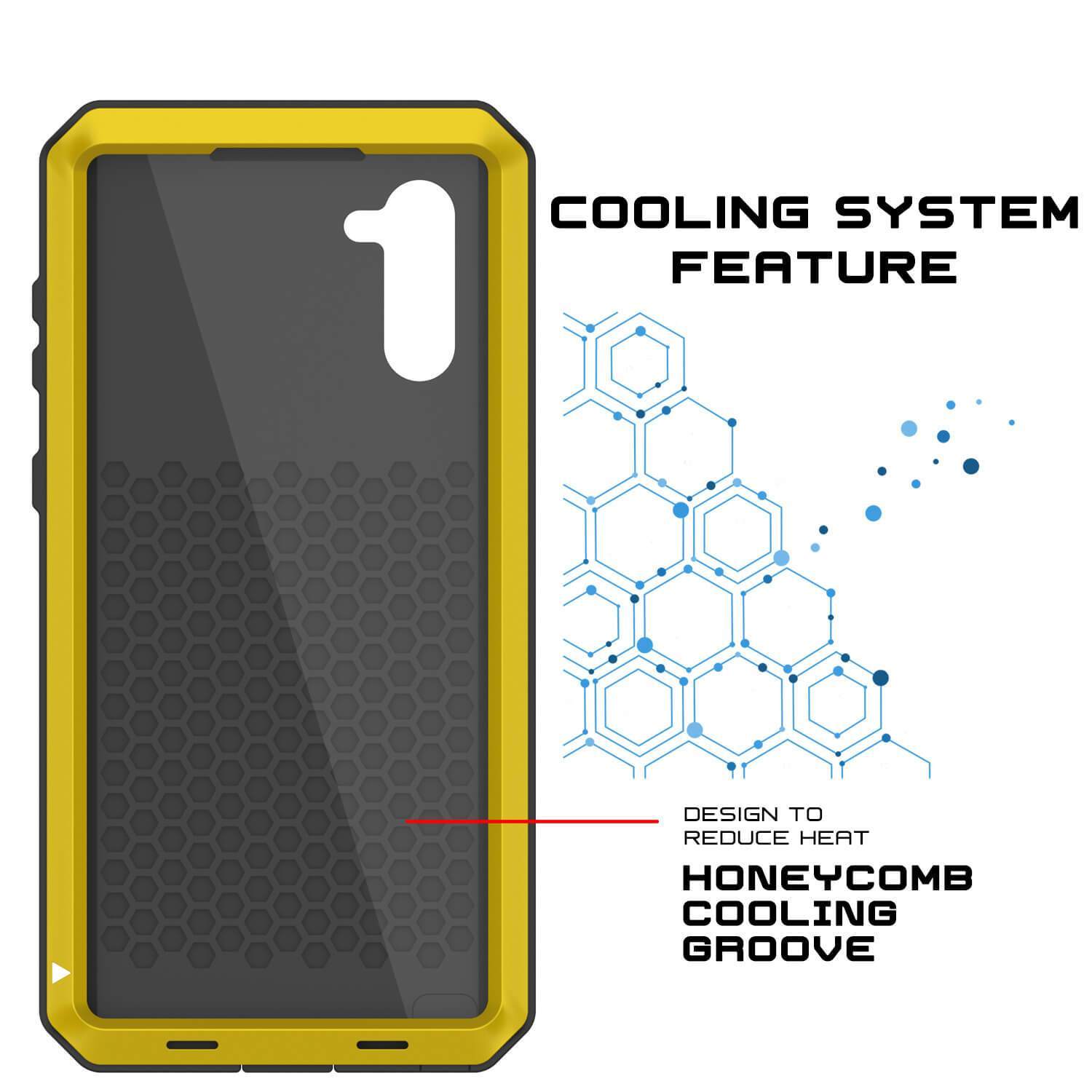 Capa Galaxy Note 10, Capa PUNKcase Metálica Neon à Prova de Choque Slim Metal Armor [Neon]