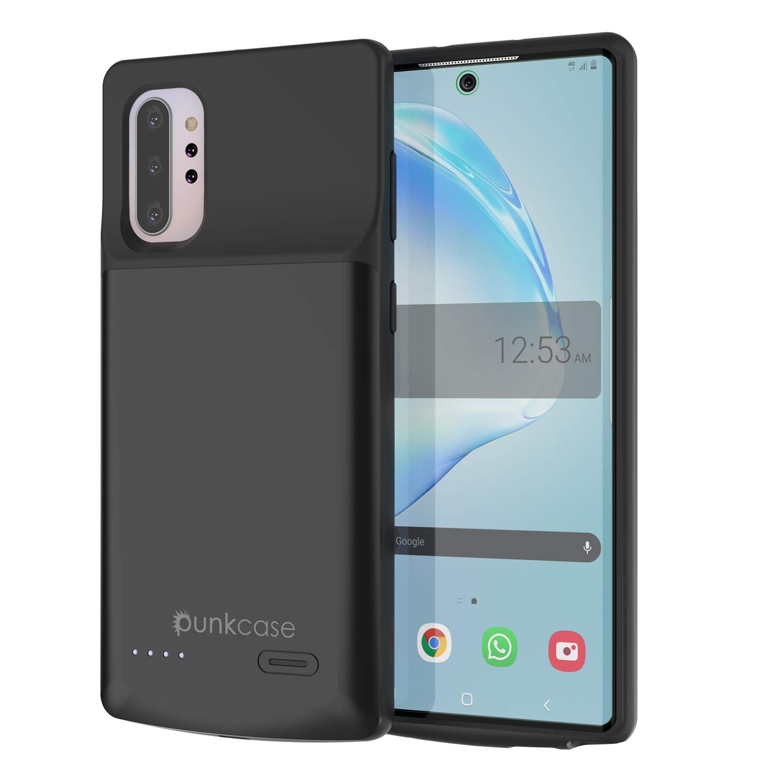 Carregador de Bateria Galaxy Note 10+ Plus 6000mAH com Porta USB e Capa Fina [Preto]