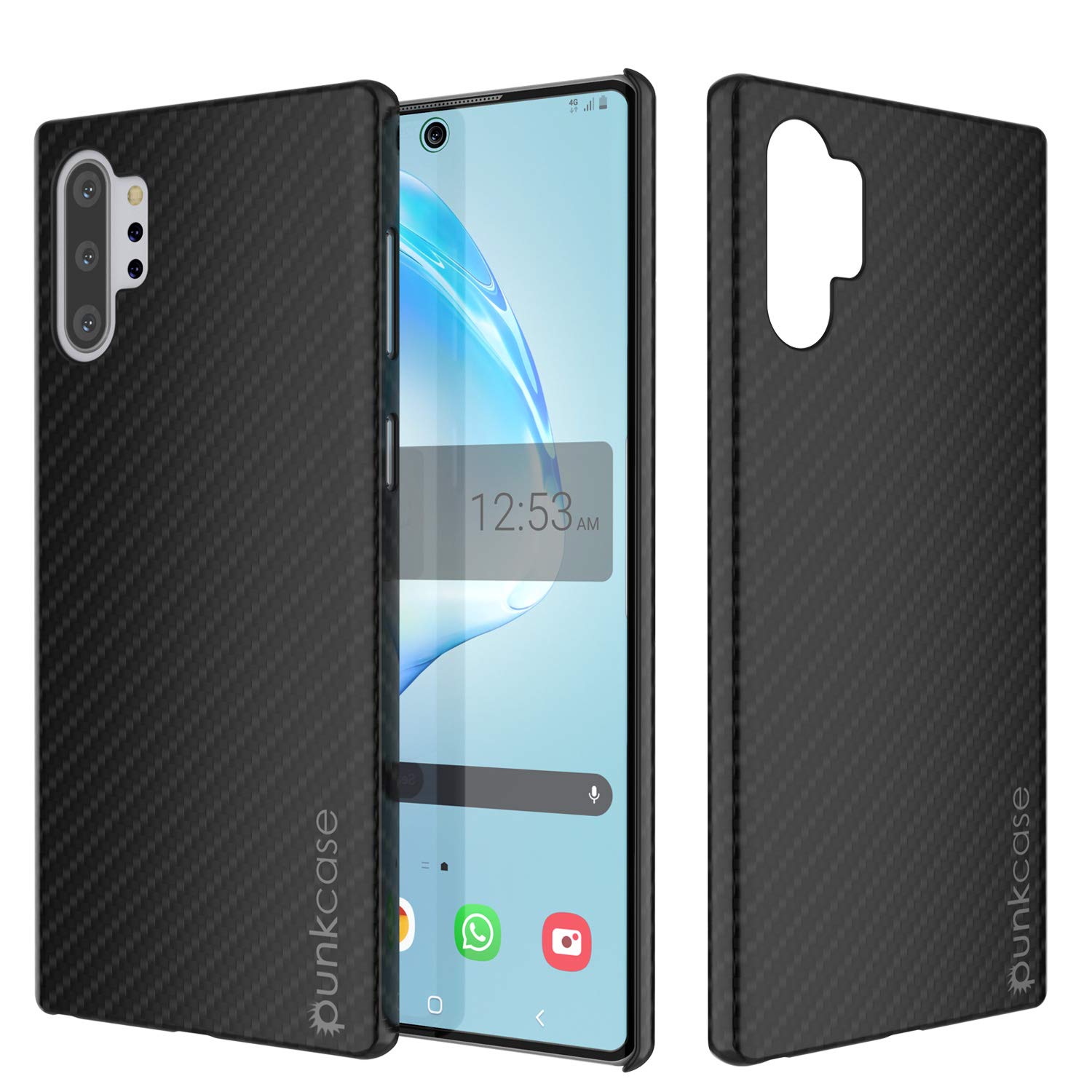 Capa Galaxy Note 10+ Plus, Punkcase CarbonShield, Capa Resistente e Ultra Fina