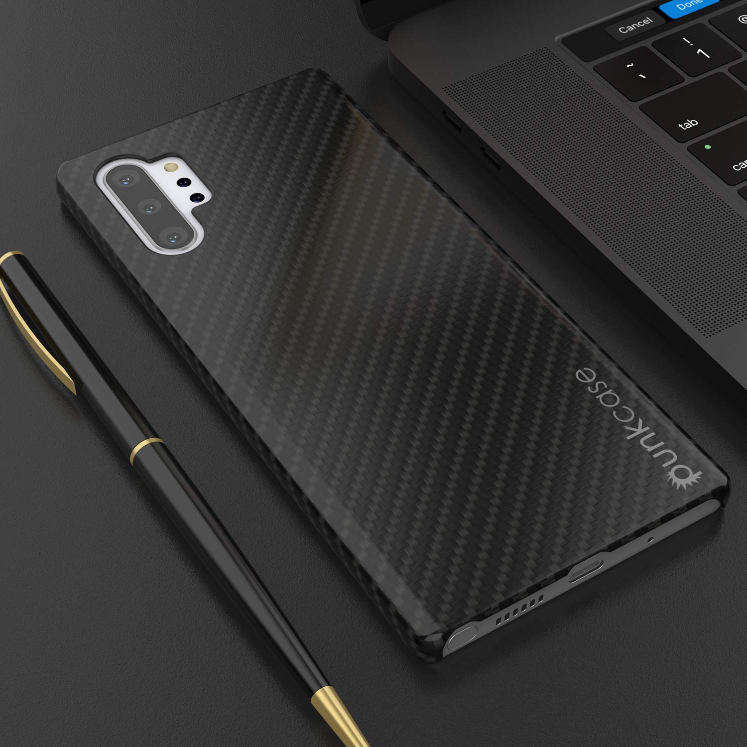 Capa Galaxy Note 10+ Plus, Punkcase CarbonShield, Capa Resistente e Ultra Fina