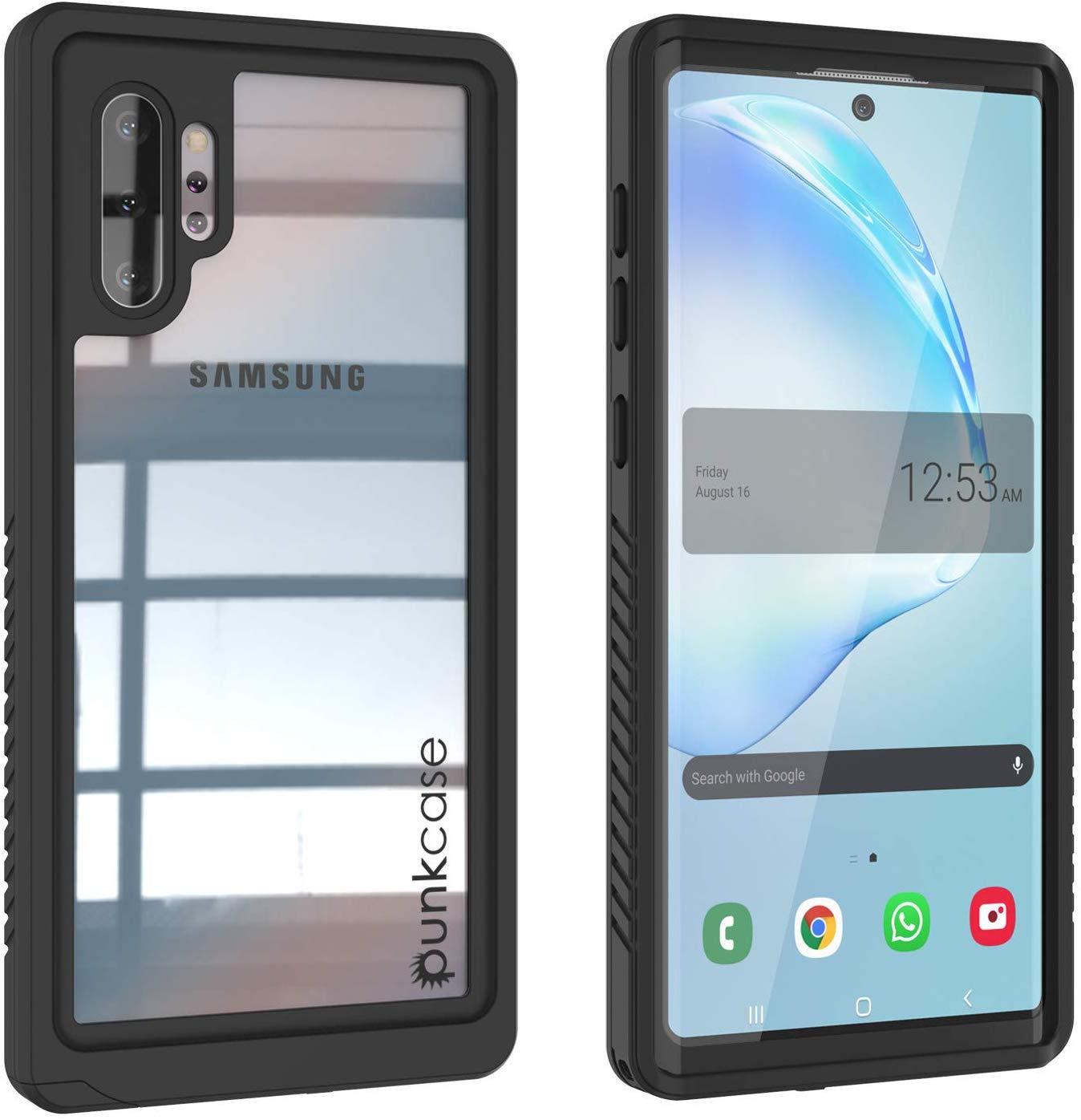 Capa para Galaxy Note 10+ Plus, Punkcase [Série Extrema] Capa Protetora com Protetor de Tela Integrado [Preto]
