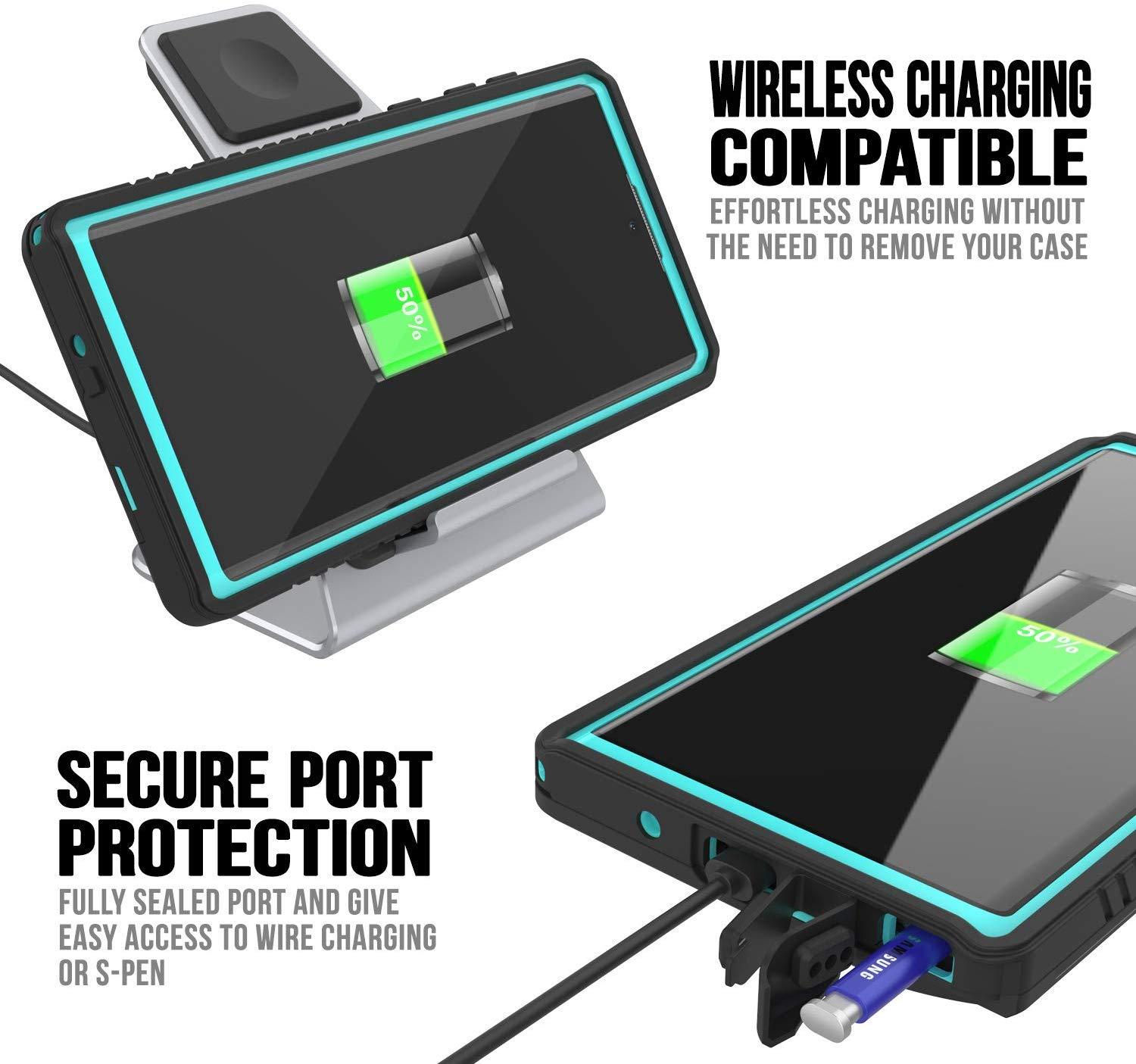 Capa Galaxy Note 10+ Plus, Punkcase [Série Extrema] Capa Blindada Com Protetor de Tela Integrado [Verde-azulado]