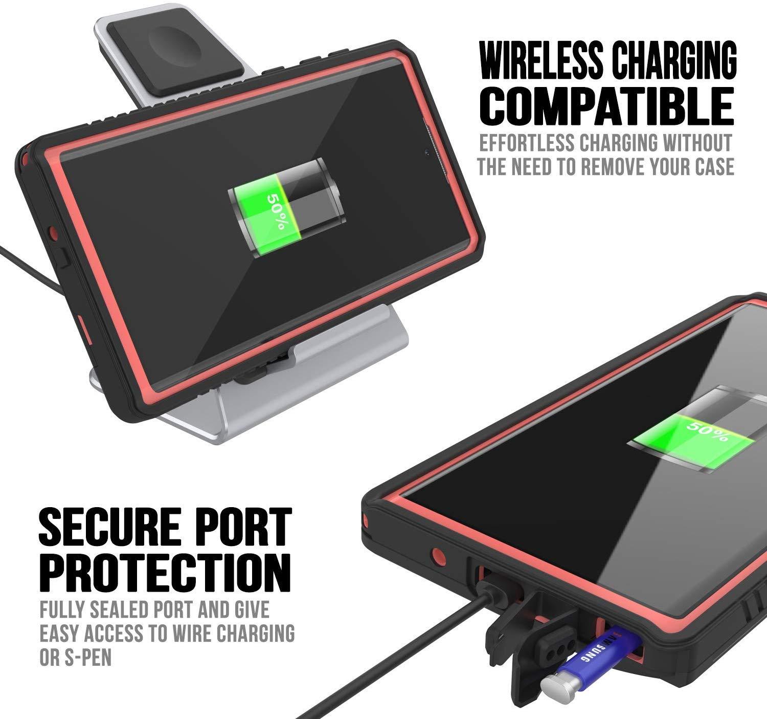 Capa para Galaxy Note 10+ Plus, Punkcase [Série Extrema] Capa de Armadura com Protetor de Tela Embutido [Rosa]