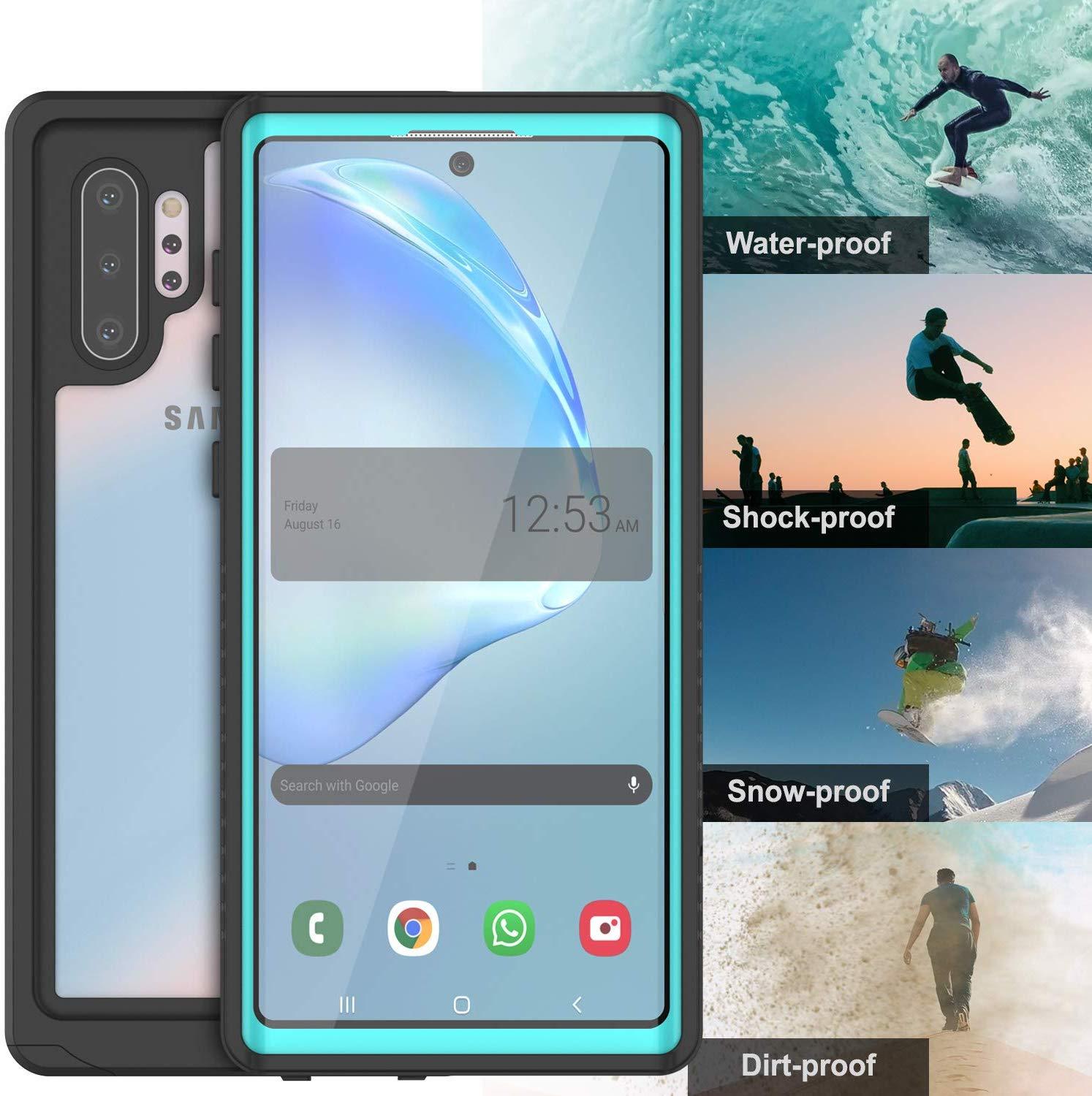 Capa Galaxy Note 10+ Plus, Punkcase [Série Extrema] Capa Blindada Com Protetor de Tela Integrado [Verde-azulado]