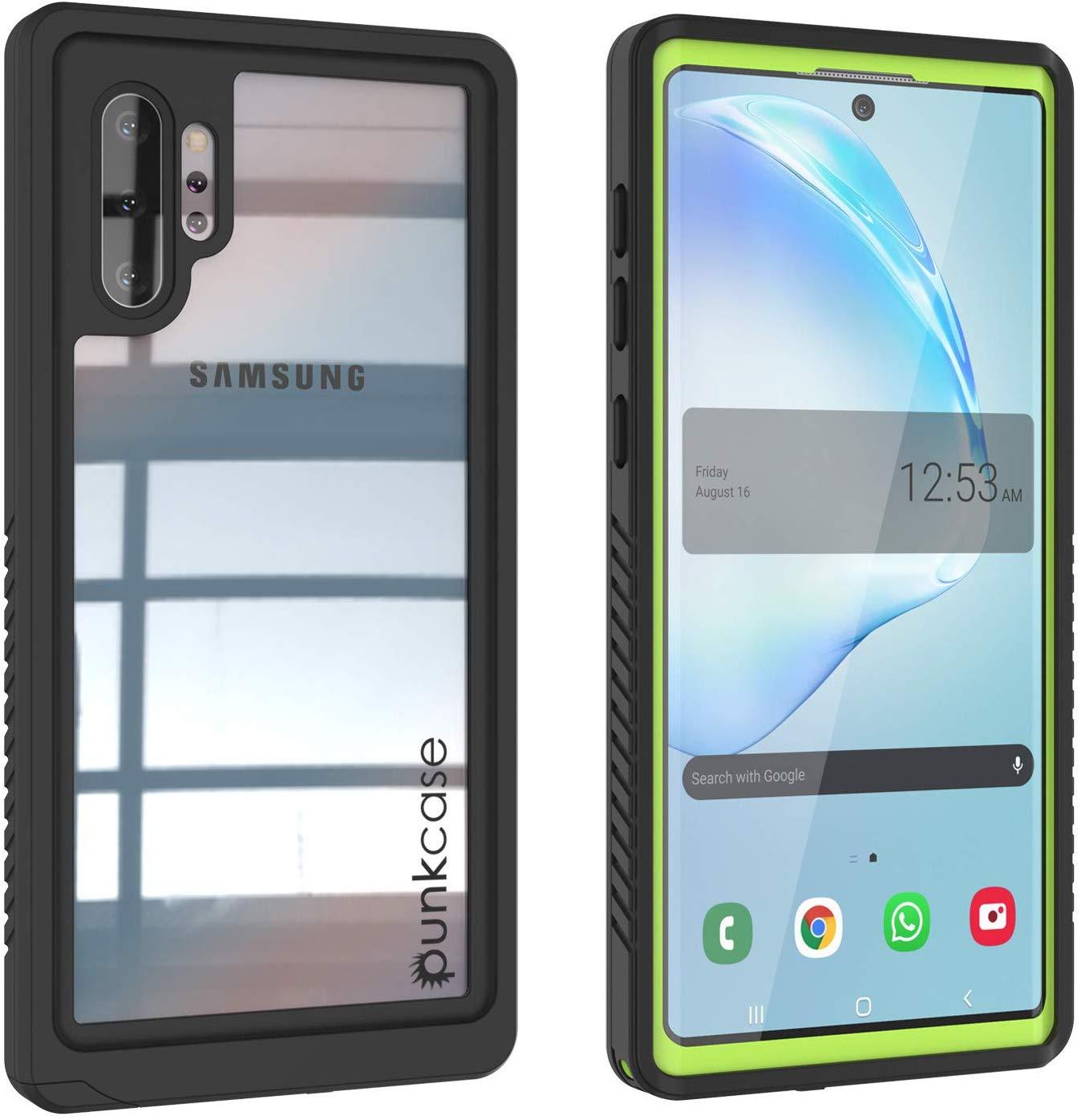 Capa Galaxy Note 10+ Plus, Punkcase [Série Extrema] Capa de Armadura com Protetor de Tela Integrado [Verde Claro]