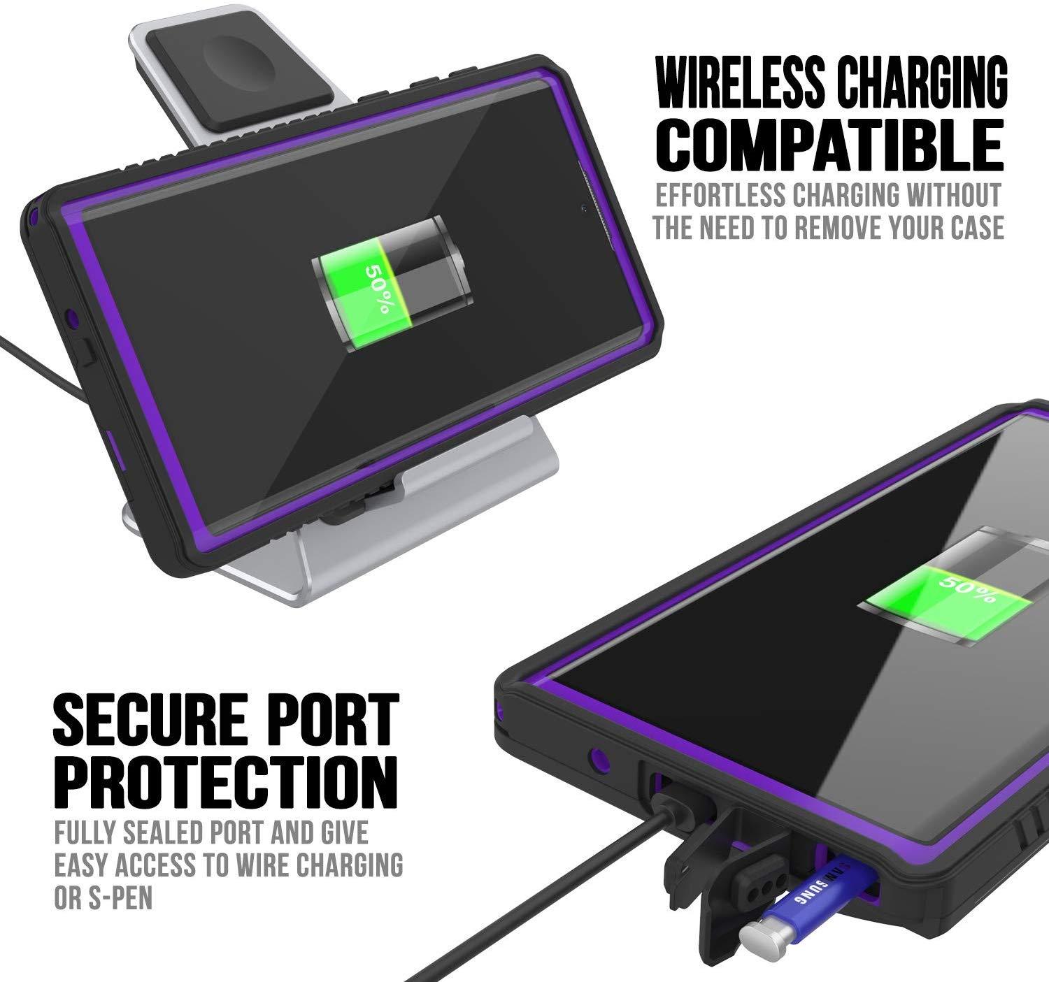 Capa Galaxy Note 10+ Plus, Punkcase [Série Extrema] Capa Armor Com Protetor de Tela Incorporado [Roxo]