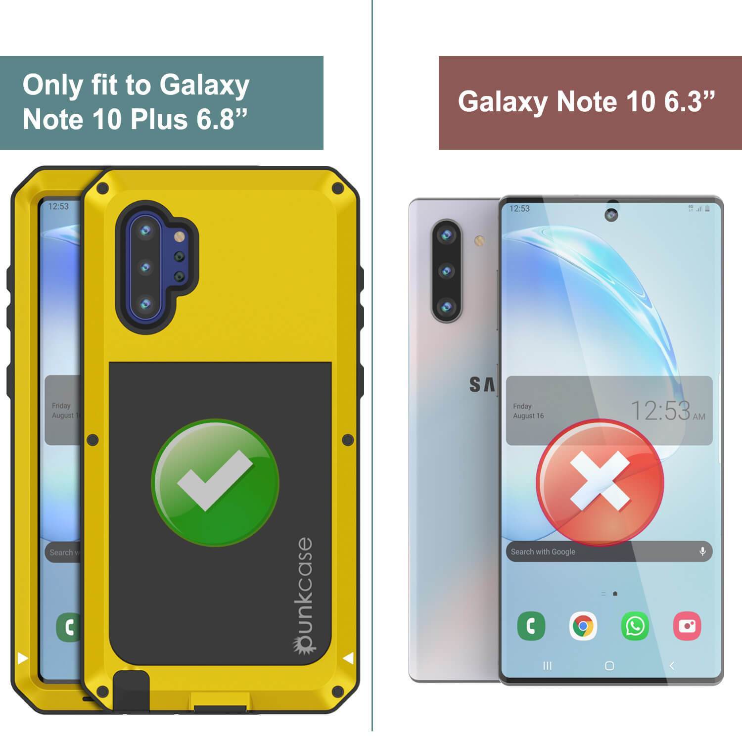 Capa Galaxy Note 10+ Plus, Capa PUNKcase Metálica Neon à Prova de Choque Slim Metal Armor [Neon]