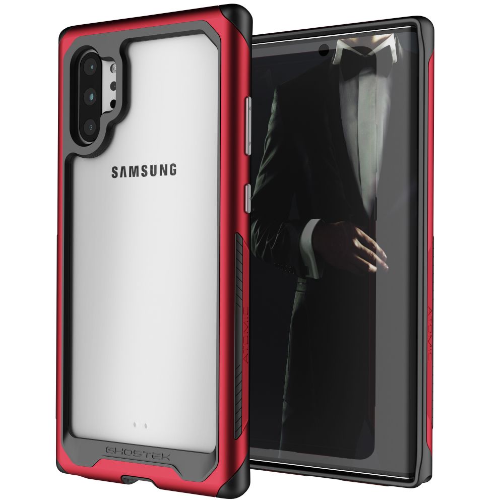 ATOMIC SLIM 3 para Galaxy Note 10+ Plus - Capa de Alumínio de Grau Militar [Vermelha]