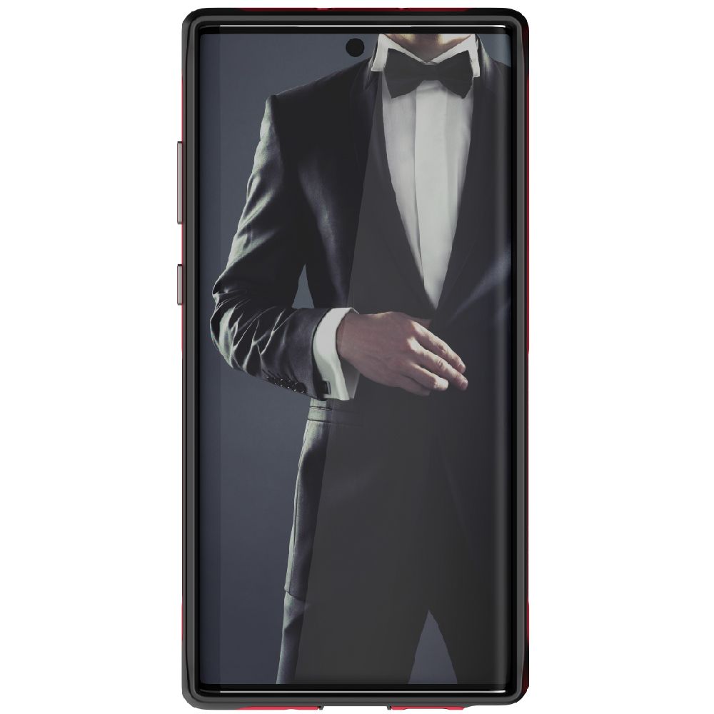 ATOMIC SLIM 3 para Galaxy Note 10+ Plus - Capa de Alumínio de Grau Militar [Vermelha]