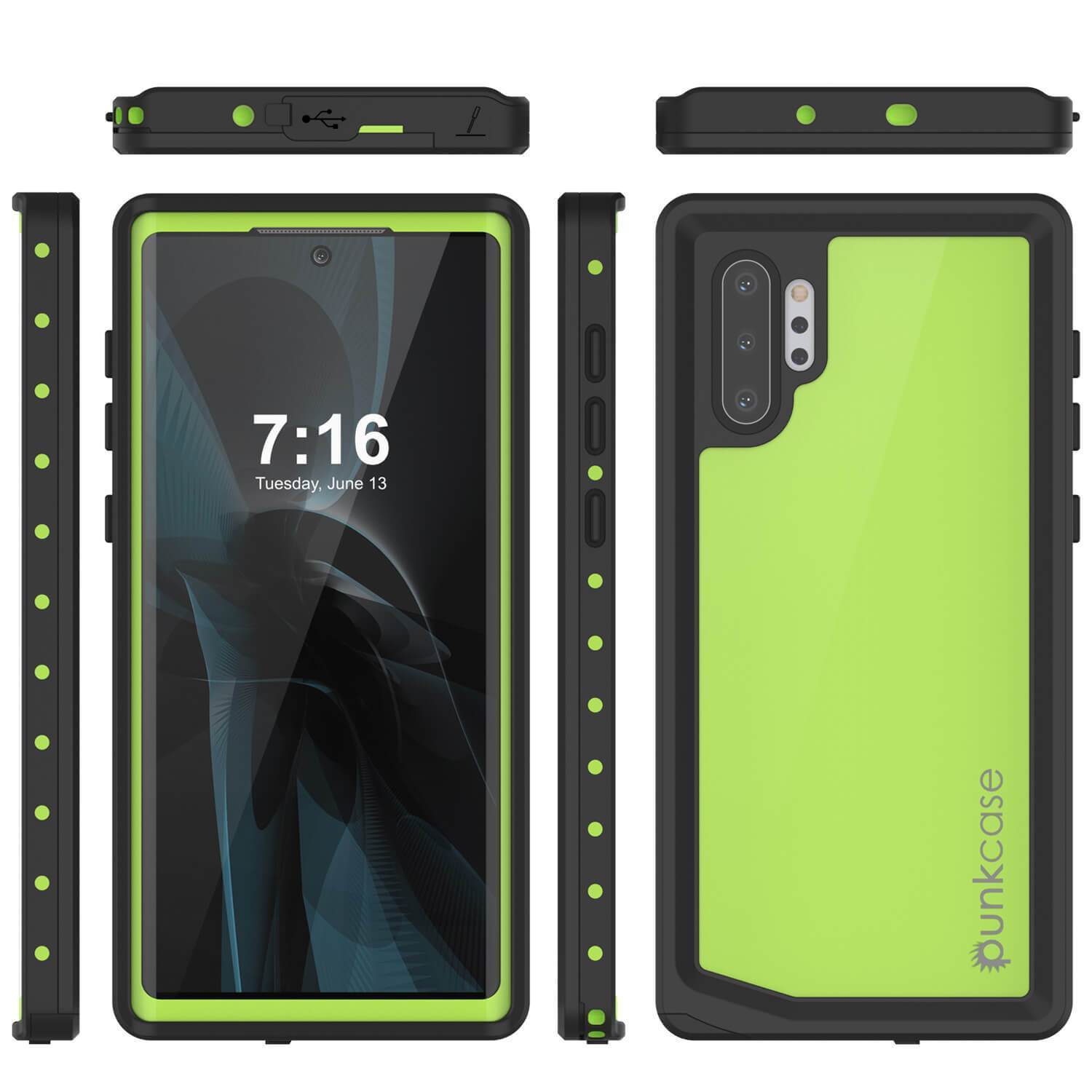 Capa à Prova d'Água para Galaxy Note 10+ Plus, Capa de Armadura Fina Verde Claro Punkcase Studstar