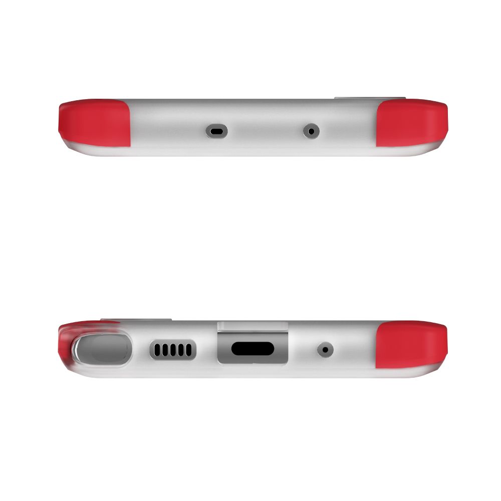 CLOAK 4 para Capa Híbrida Resistente a Choques para Galaxy Note 10 [Vermelho]