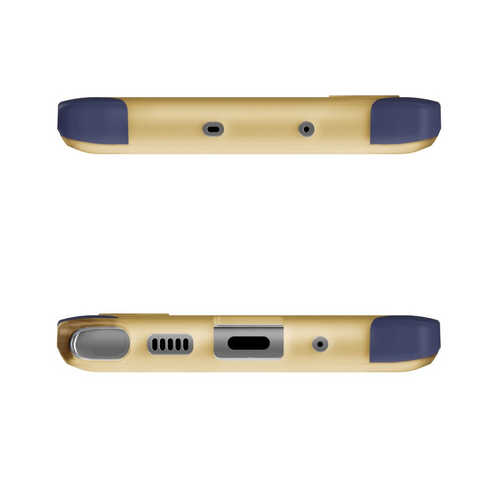 CLOAK 4 para Galaxy Note 10+ Plus Capa Híbrida à Prova de Choque [Azul-Dourado]