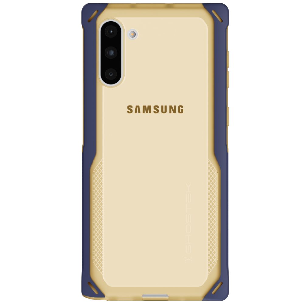 CLOAK 4 para Galaxy Note 10+ Plus Capa Híbrida à Prova de Choque [Azul-Dourado]