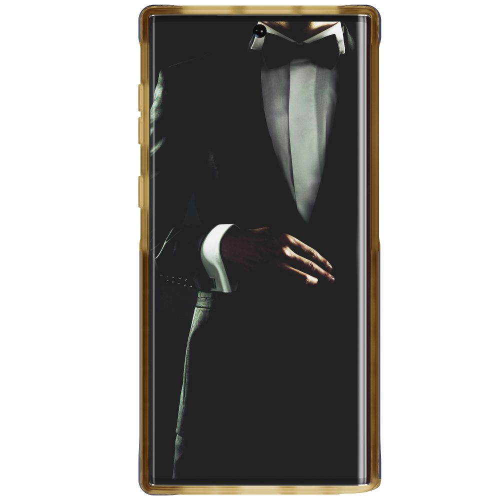 CLOAK 4 para Galaxy Note 10+ Plus Capa Híbrida à Prova de Choque [Azul-Dourado]