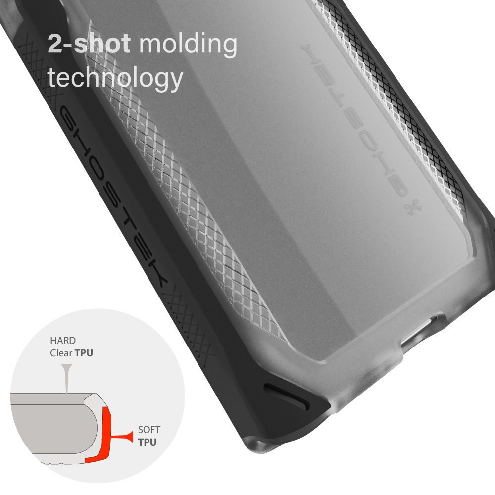 CLOAK 4 para Galaxy Note 10+ Plus Capa Híbrida à Prova de Choque [Preto]