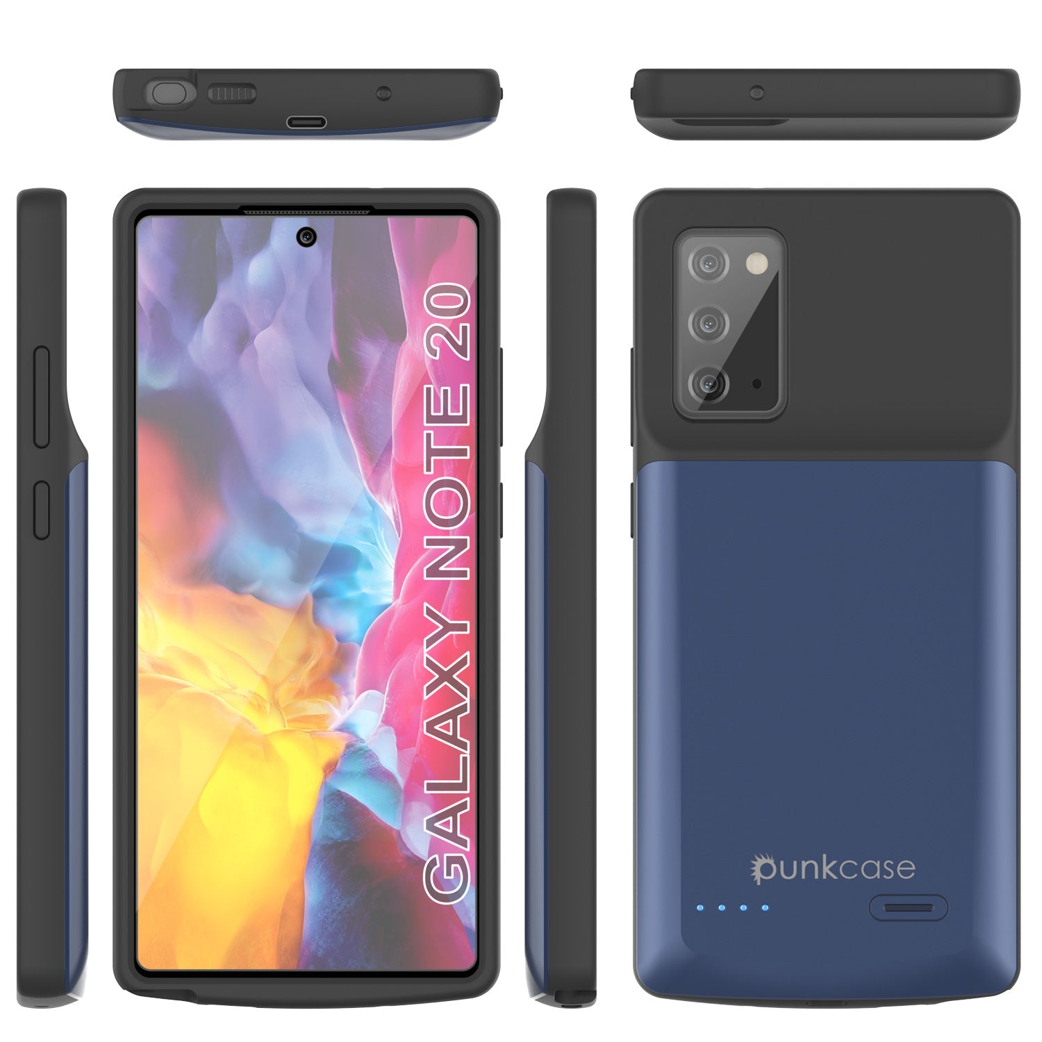 Capa fina carregadora de bateria Galaxy Note 20 6000mAh [Azul]
