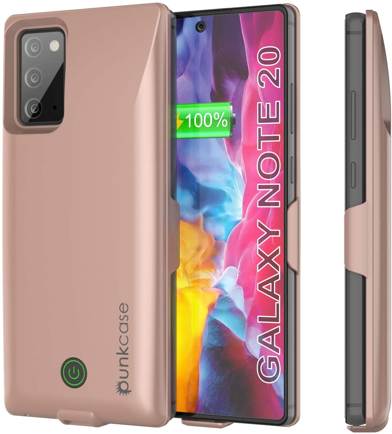 Carregador de bateria Galaxy Note 20 6000mAH PunkJuice 2.0 Slim Case [Rose-Gold]