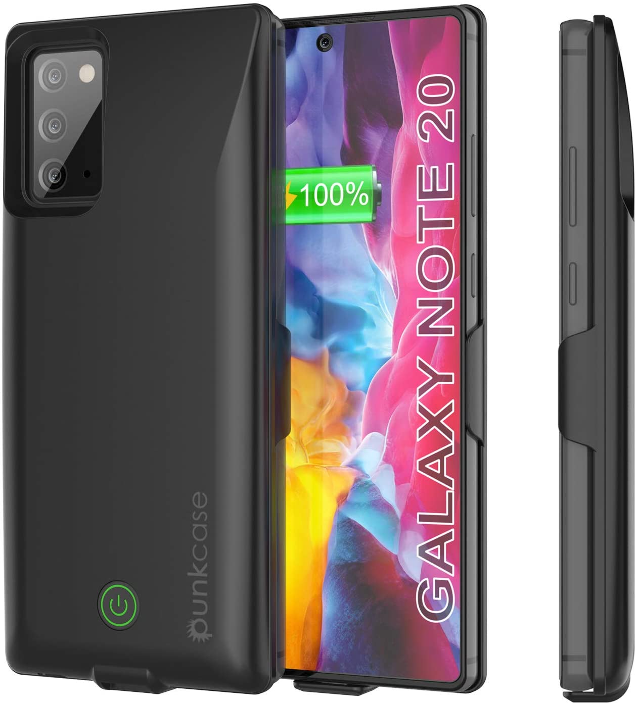 Carregador de bateria Galaxy Note 20 6000mAH PunkJuice 2.0 Capa Slim [Preto]