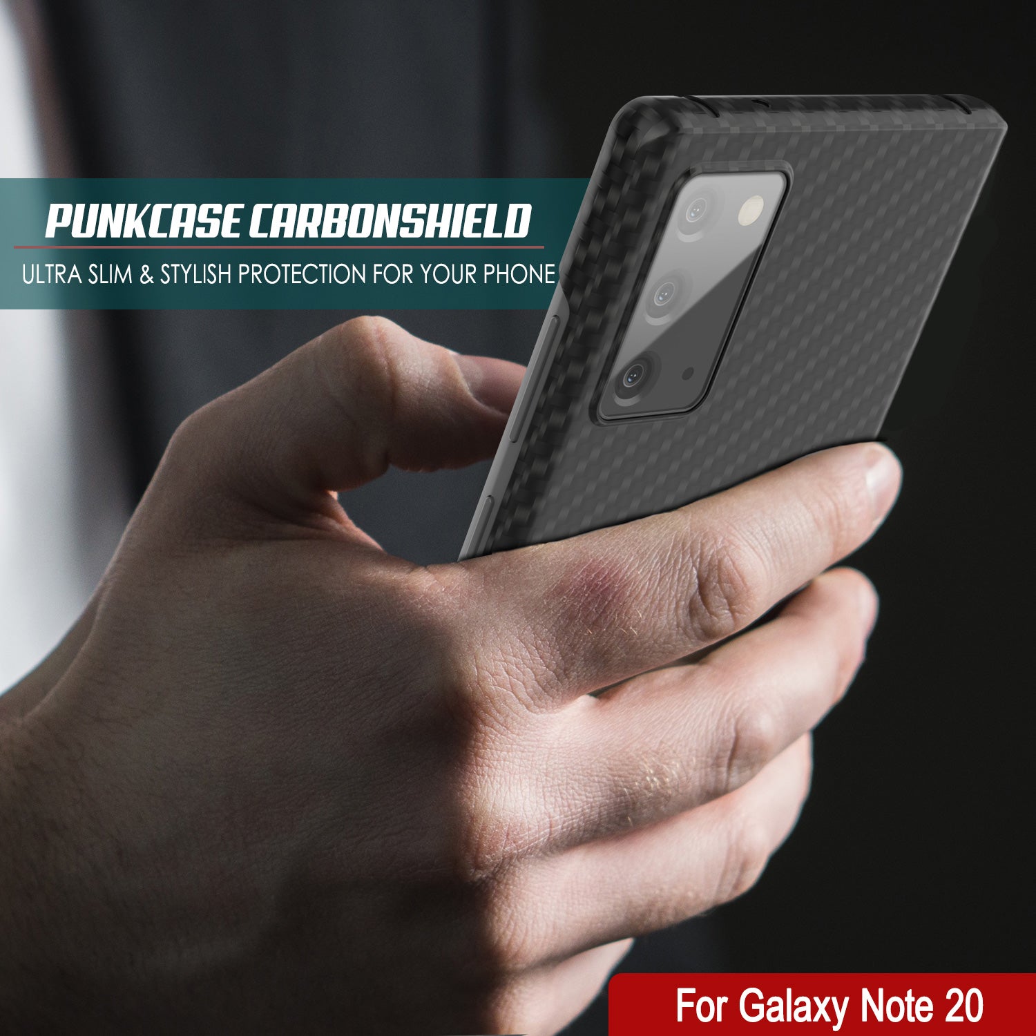Capa Galaxy Note 20, Punkcase CarbonShield, Capa Resistente e Ultra Fina