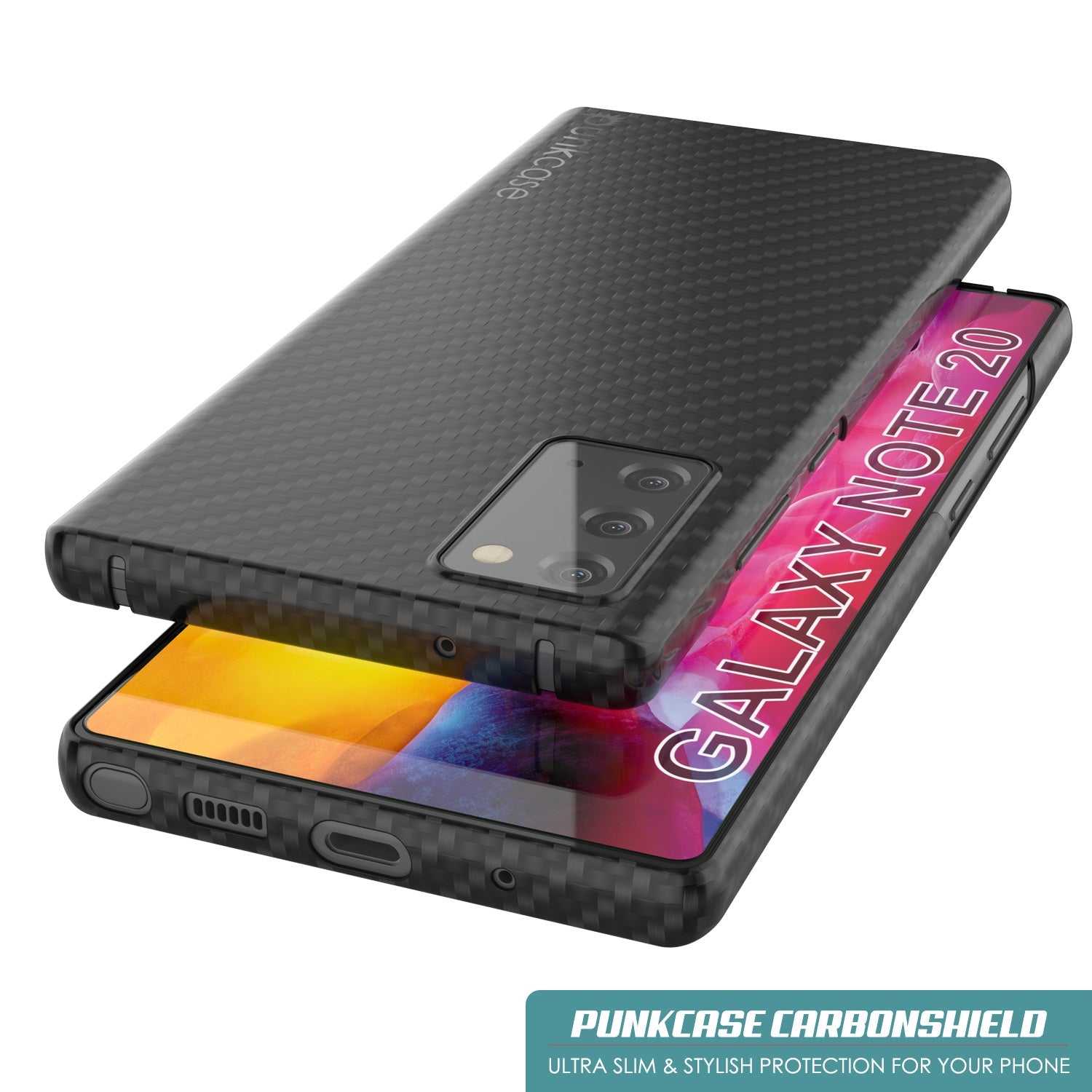 Capa Galaxy Note 20, Punkcase CarbonShield, Capa Resistente e Ultra Fina