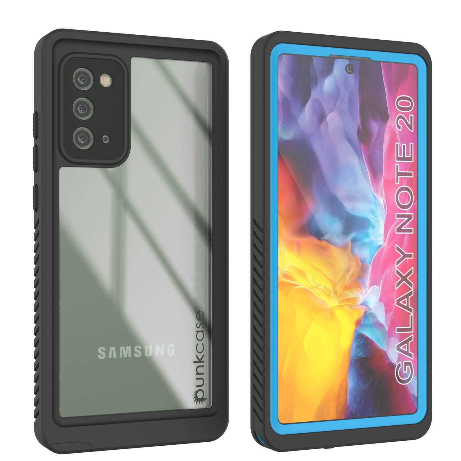 Capa Galaxy Note 20, Punkcase [Série Extrema] Capa de Armadura com Protetor de Tela Embutido [Azul Claro]