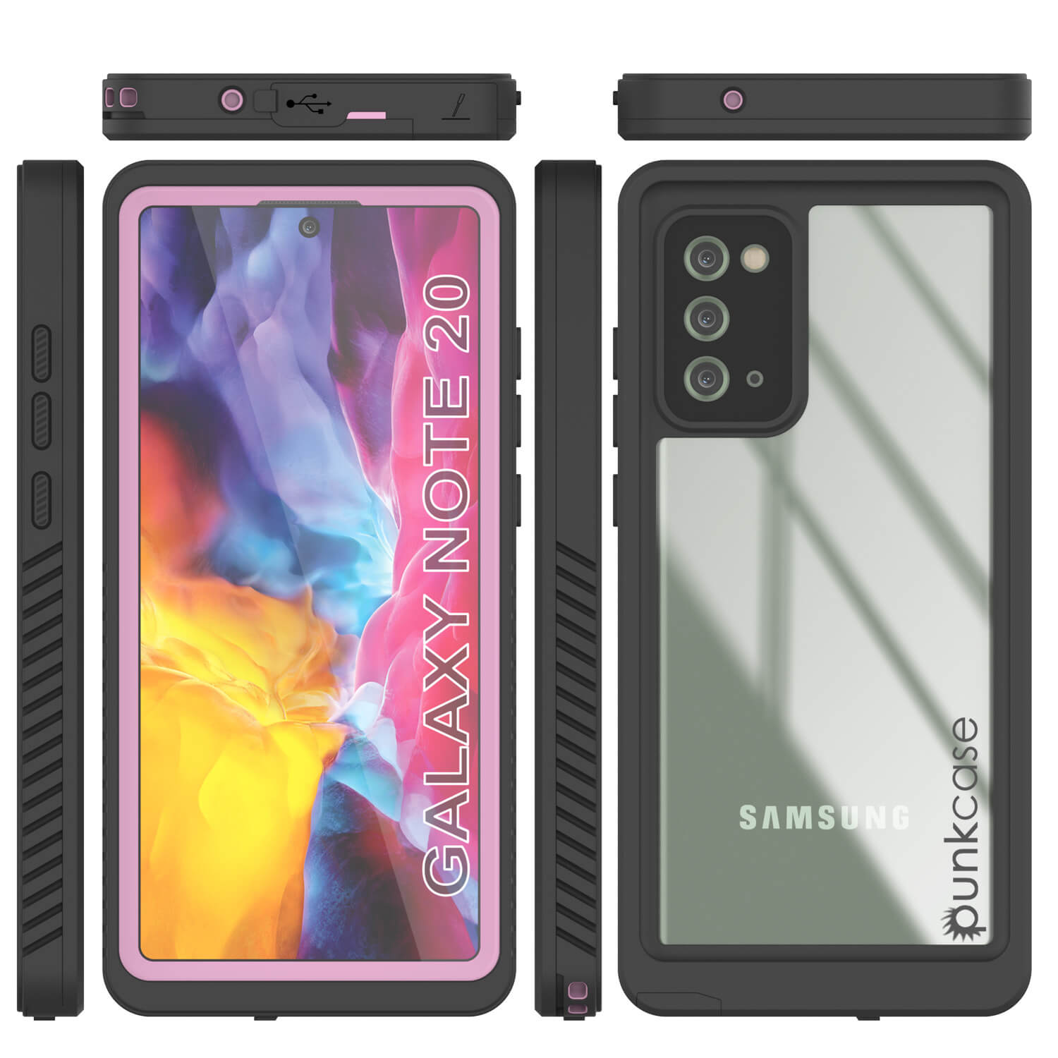 Capa Galaxy Note 20, Punkcase [Série Extrema] Capa Protetora com Protetor de Tela Embutido [Rosa]