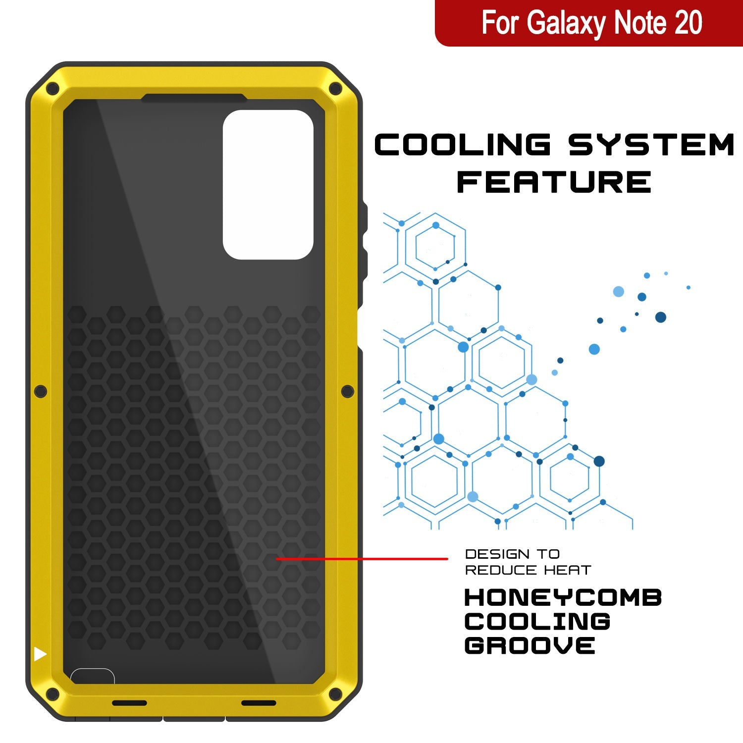 Capa Galaxy Note 20, Capa Metálica Neon à Prova de Choque Slim Metal Armor PUNKcase [Neon]